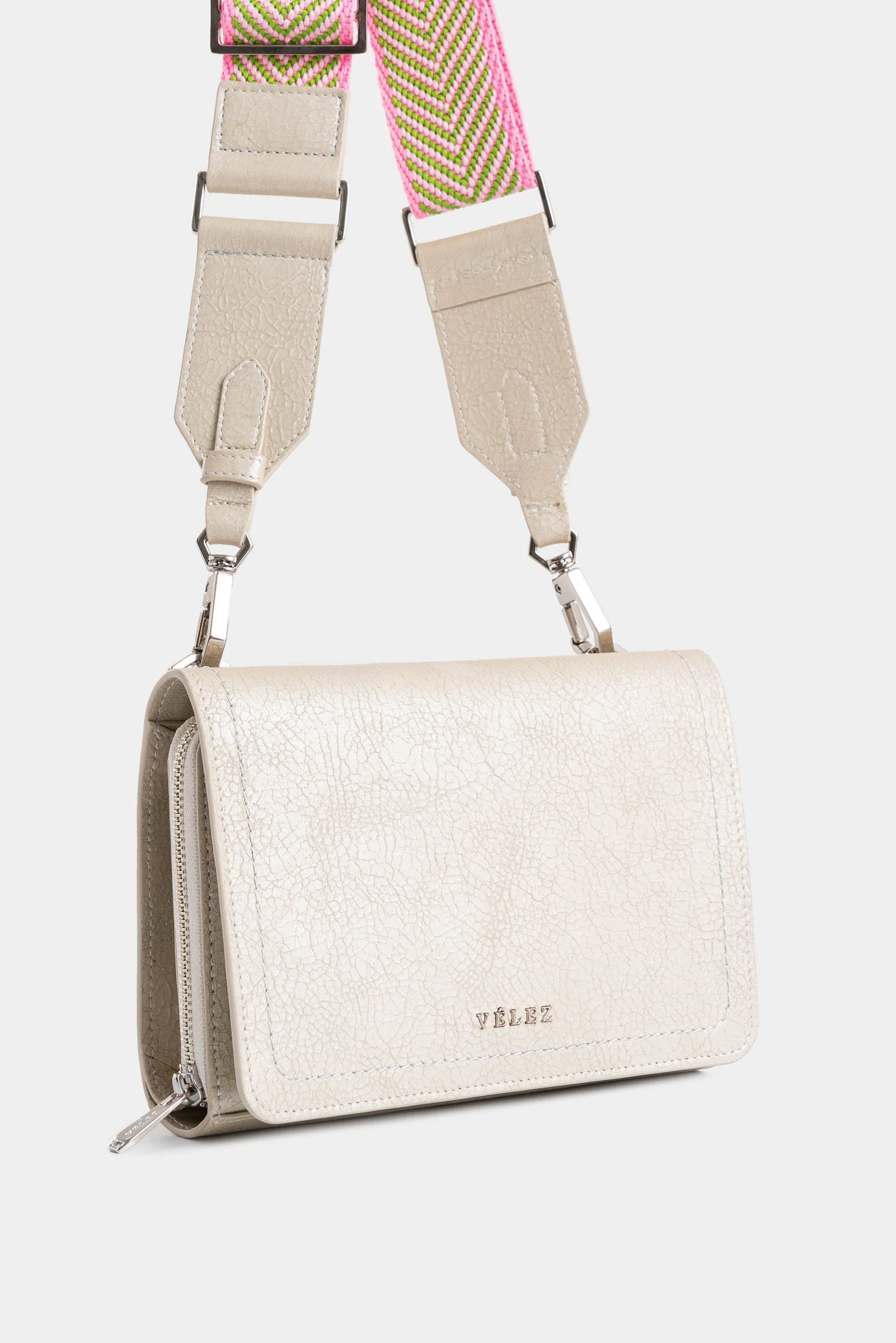 Abi Leather Crossbody Bag for Women with Braided Strap - Image 3