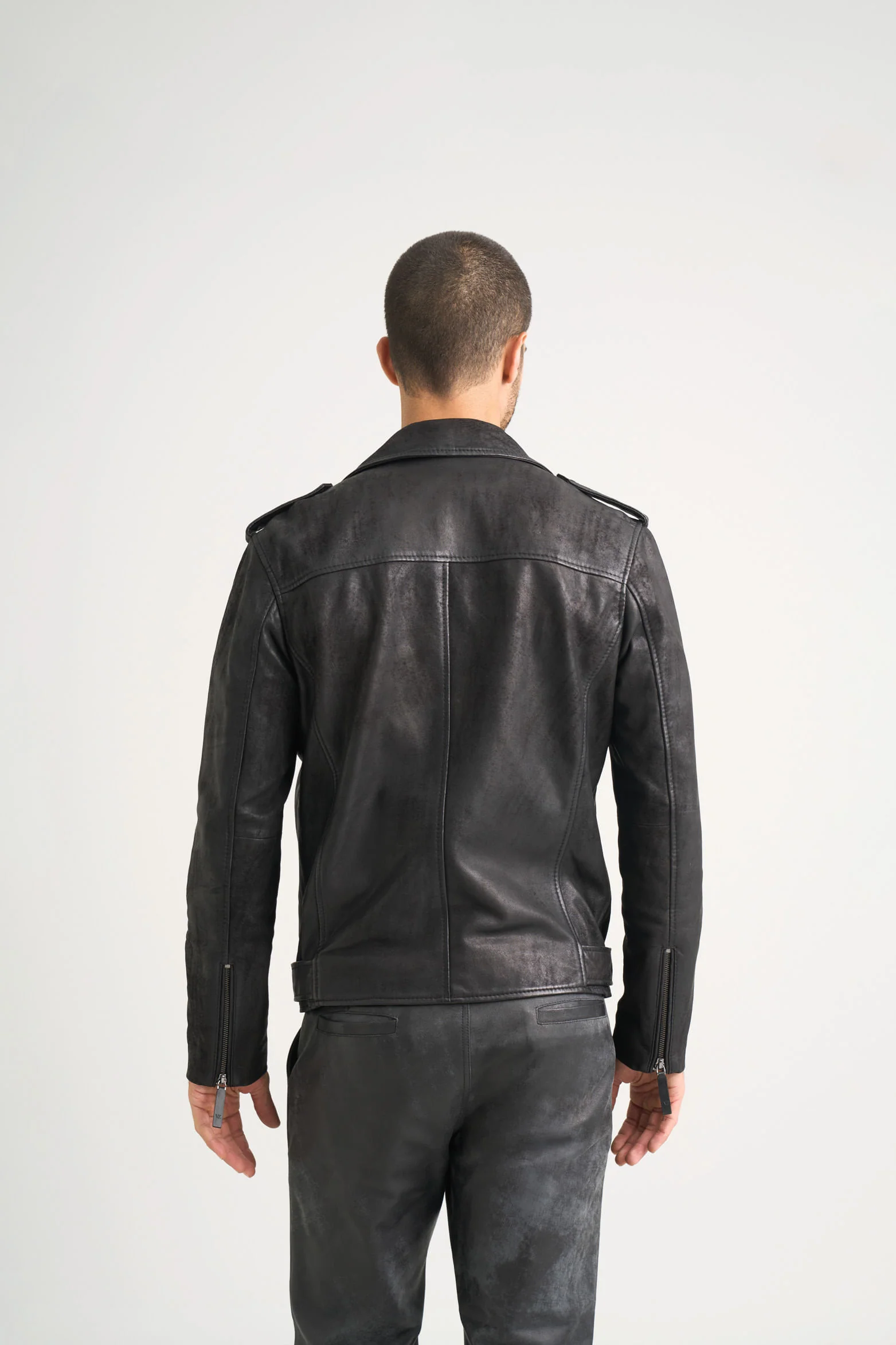 Alcor 2.0 Leather Biker Jacket for Men - Image 6
