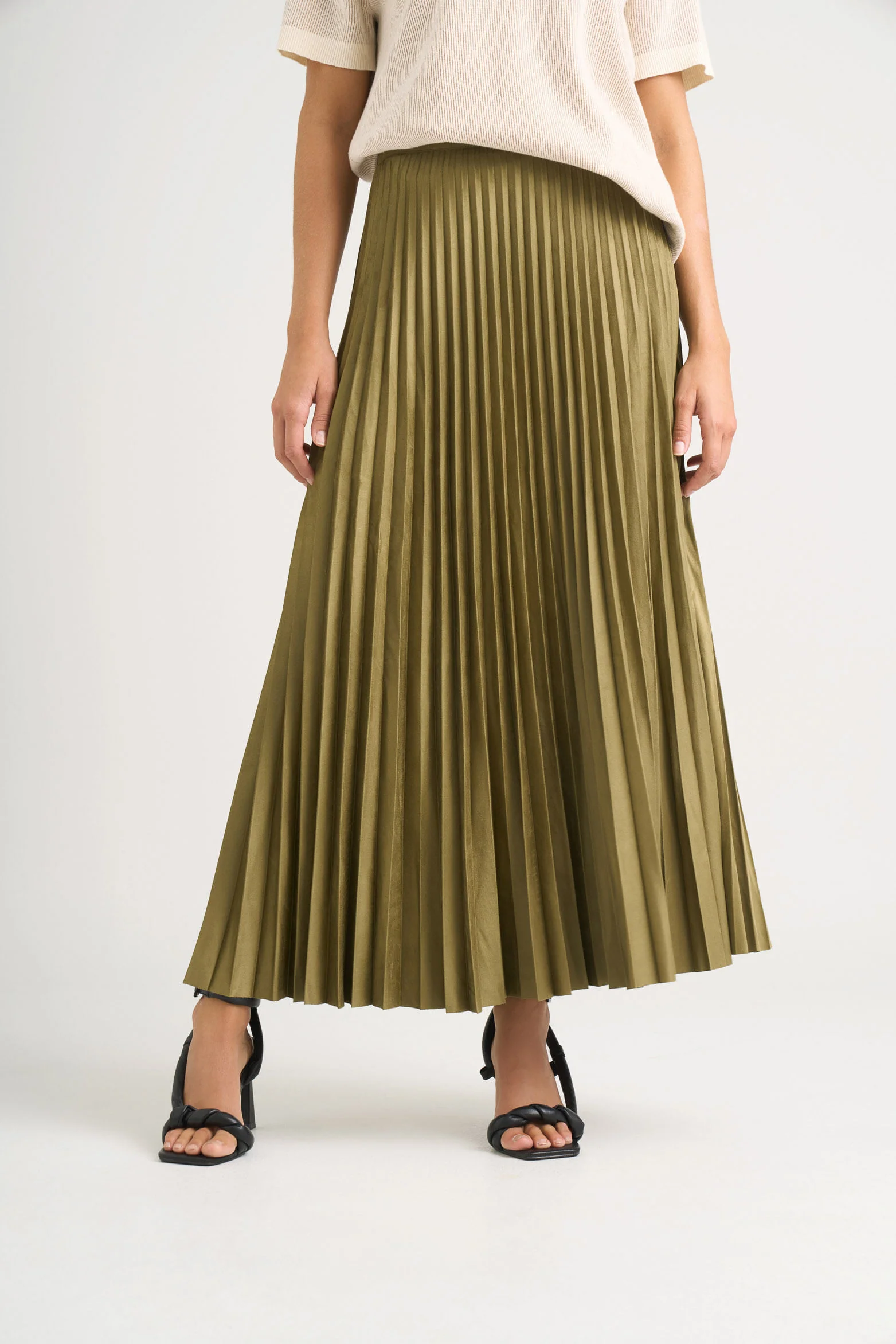 Alma Pleated Skirt for Women in Knit Fabric - Image 4