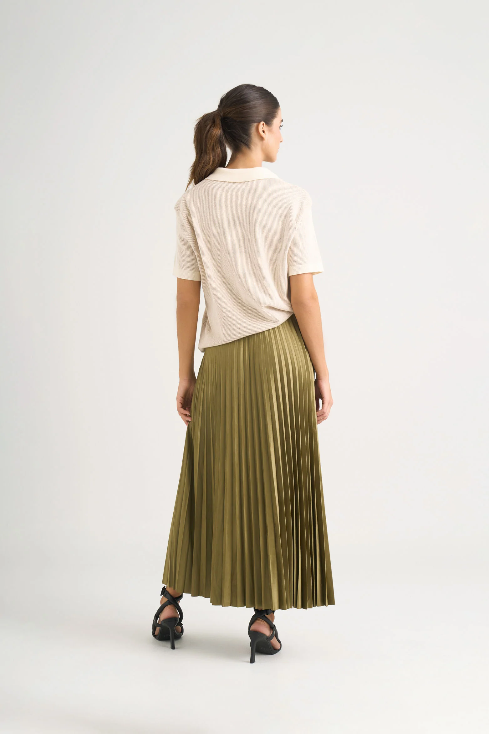 Alma Pleated Skirt for Women in Knit Fabric - Image 5