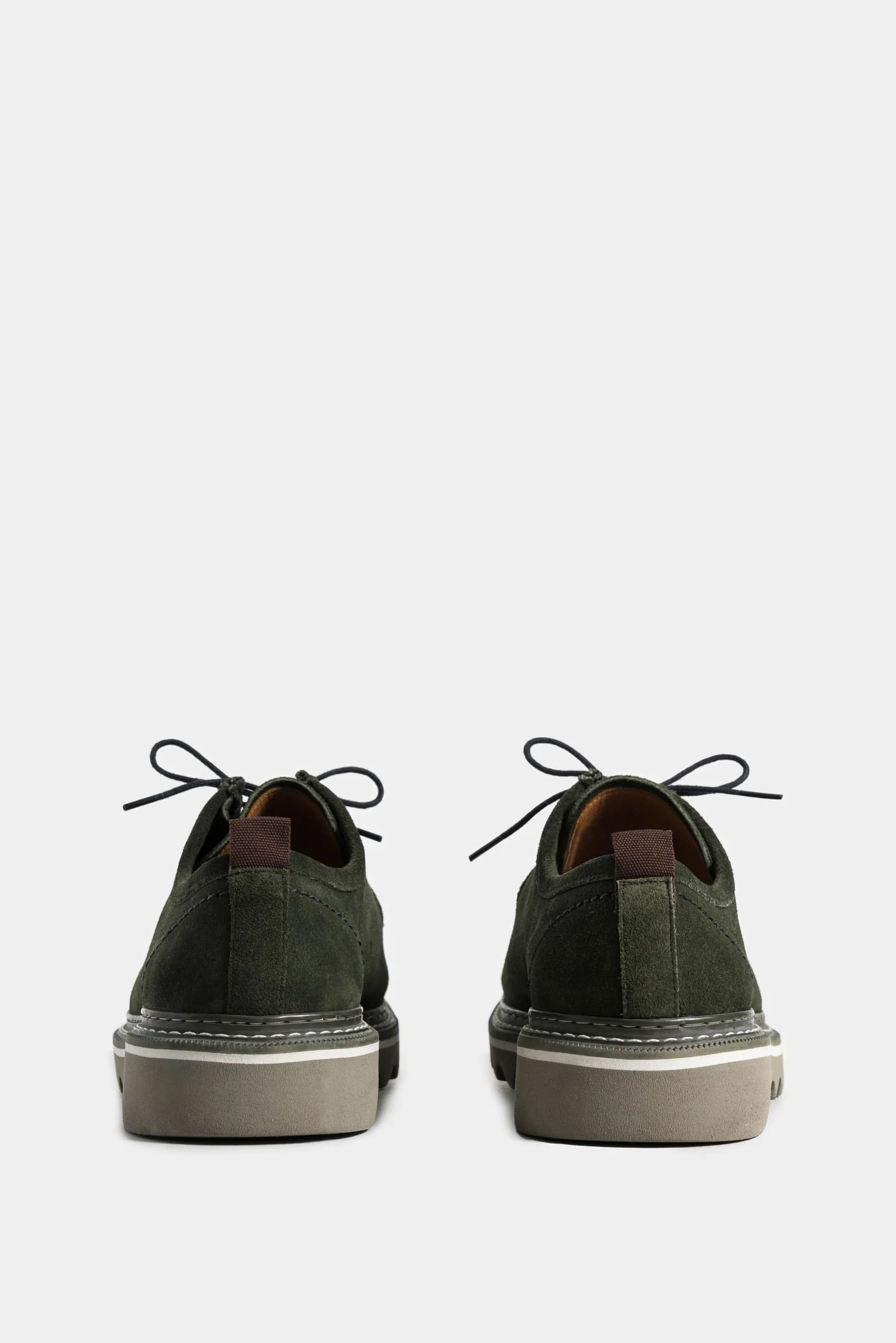 Amber Corded Leather Shoe for Men with Stitching Detail - Image 3