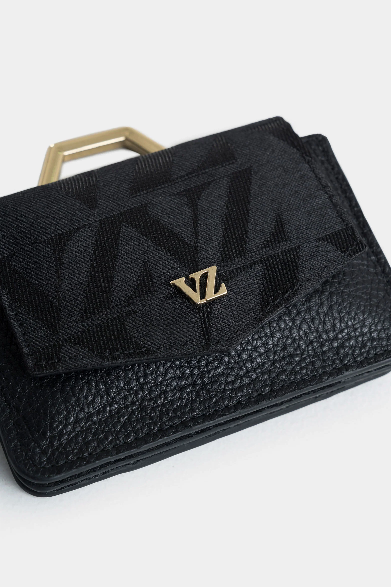 Arabia Leather and Canvas Card Holder for Women, Monogram - Image 4