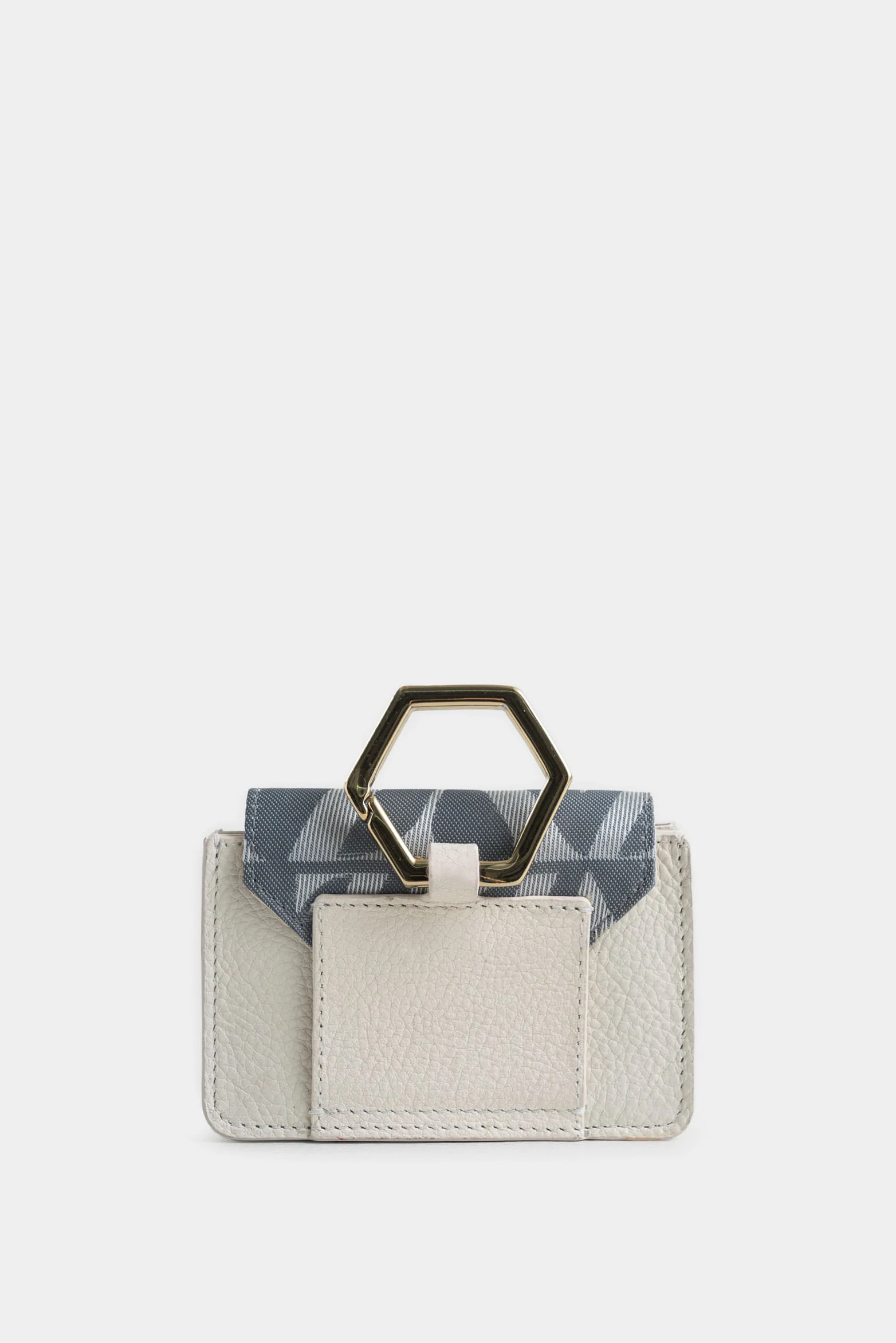 Arabia Leather and Canvas Card Holder for Women, Monogram - Image 3