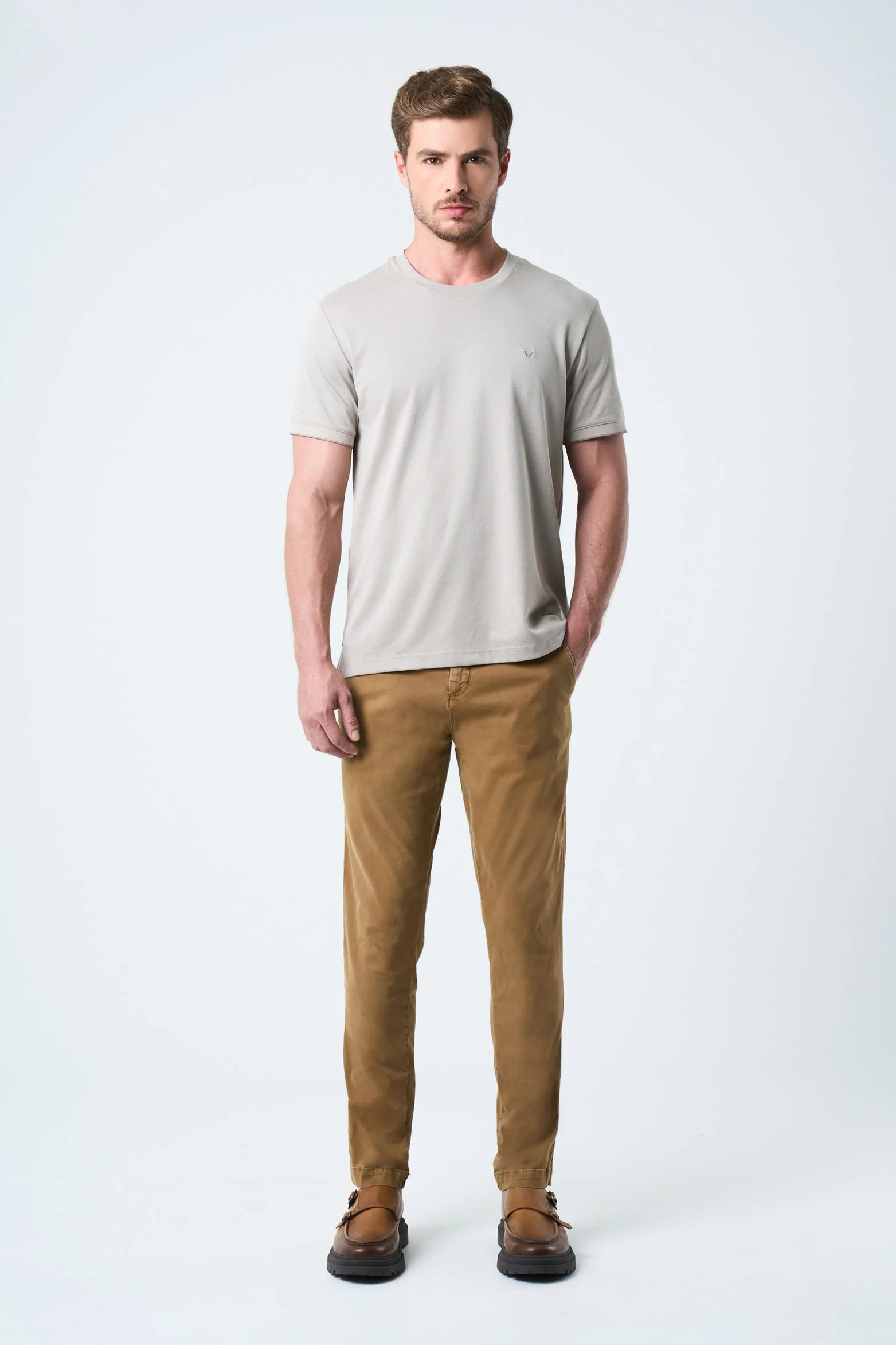Arizona Micropima T-Shirt for Men Semi-Fitted - Image 2
