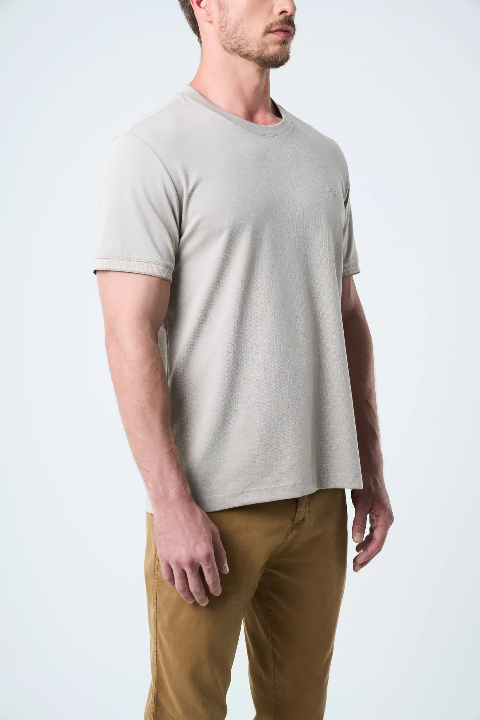 Arizona Micropima T-Shirt for Men Semi-Fitted - Image 5