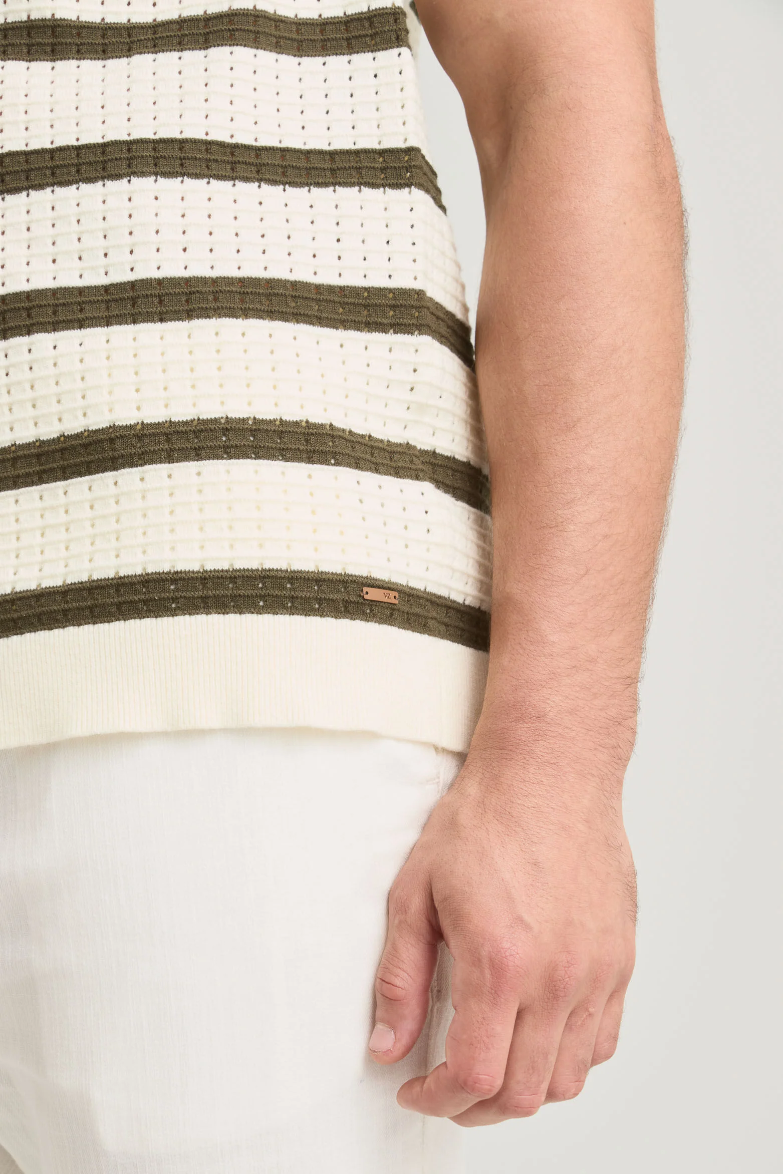 Aurora Short Sleeve Polo for Men, Textured - Image 5