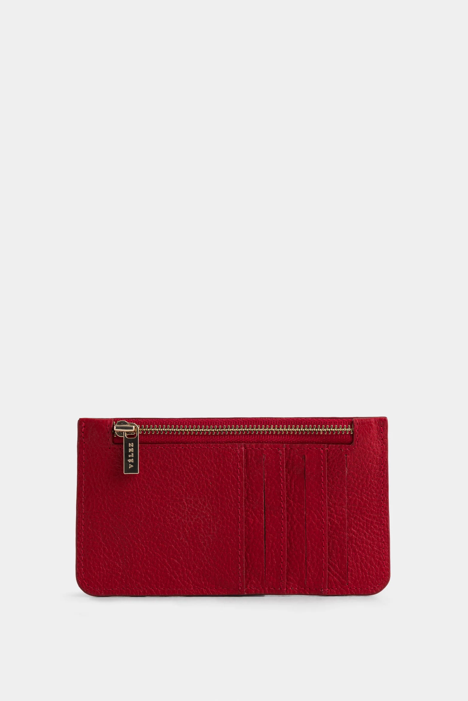 Ava Leather Card Holder with Jacquard Detail for Women - Image 3