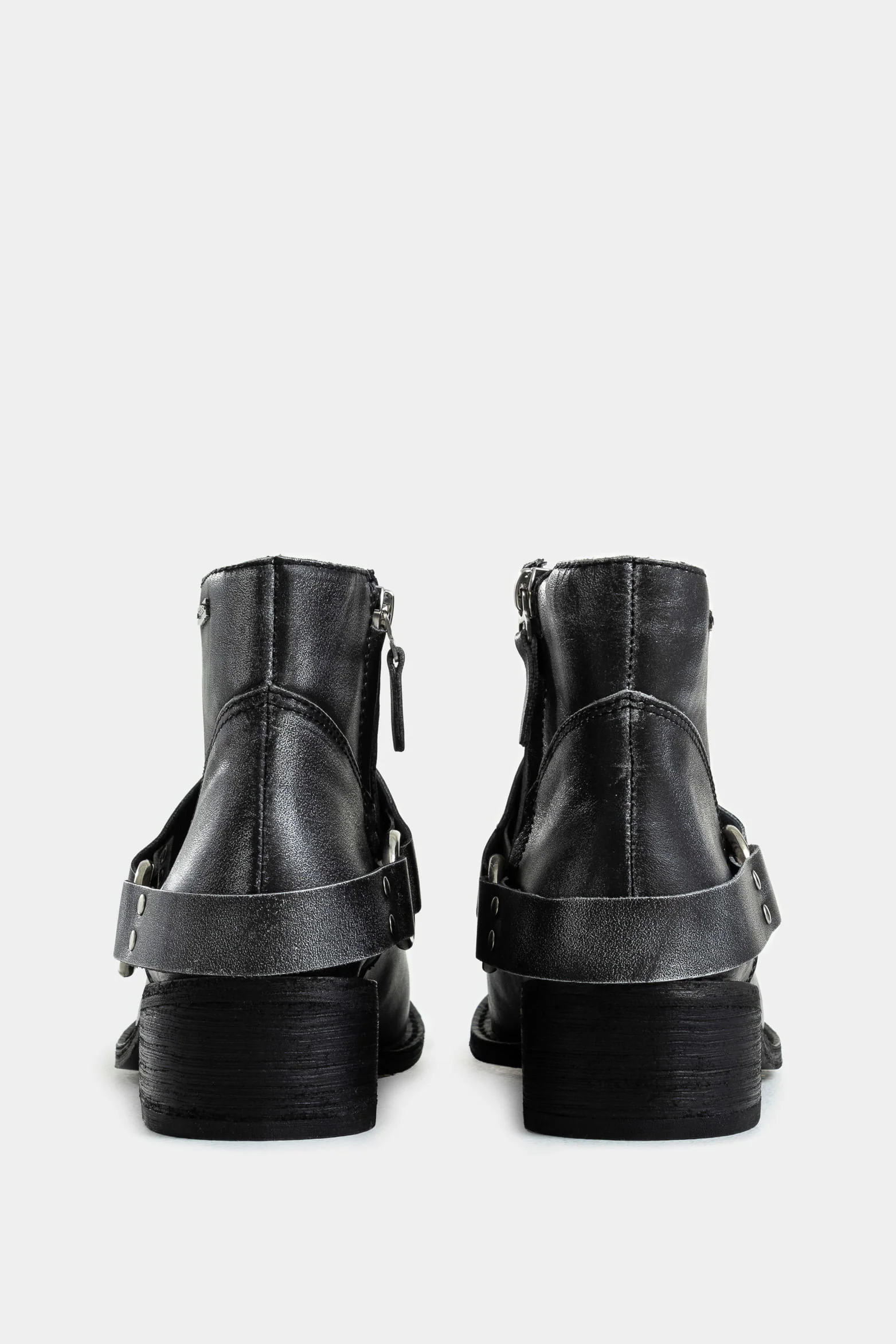 Azúcar Texan Ankle Leather Booties for Women with Stirrup Detail - Image 3