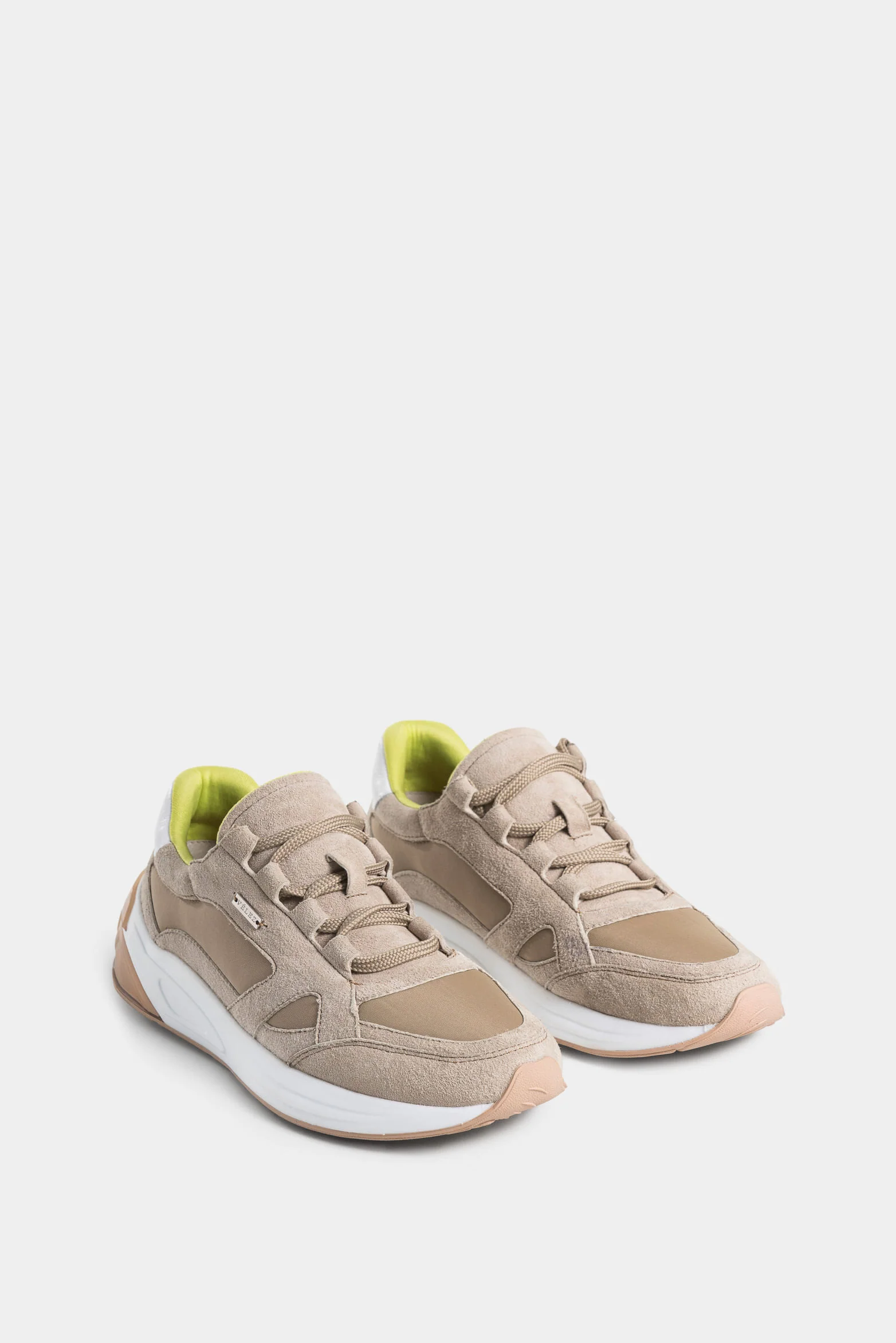 Bombay Urban Silhouette Suede and Canvas Sneakers for Women - Image 2