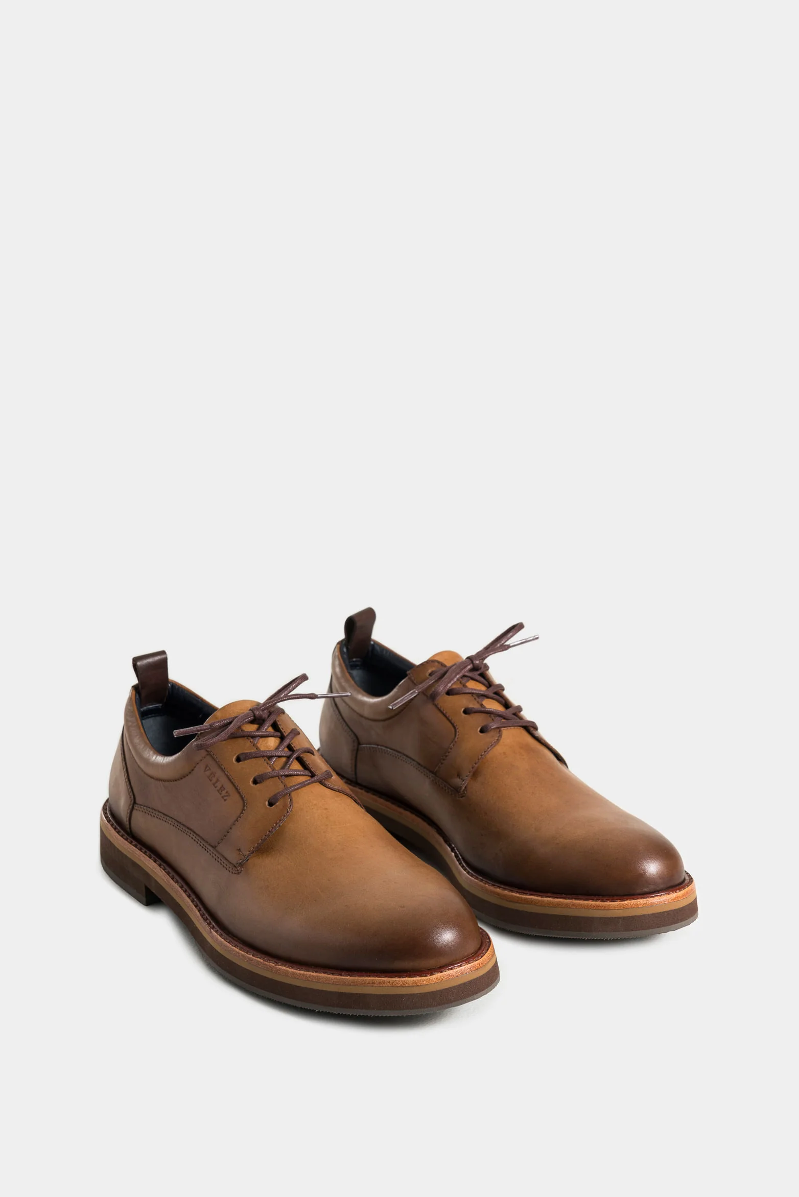 Boreal Páramo antique-effect leather lace-up shoes for men - Image 2