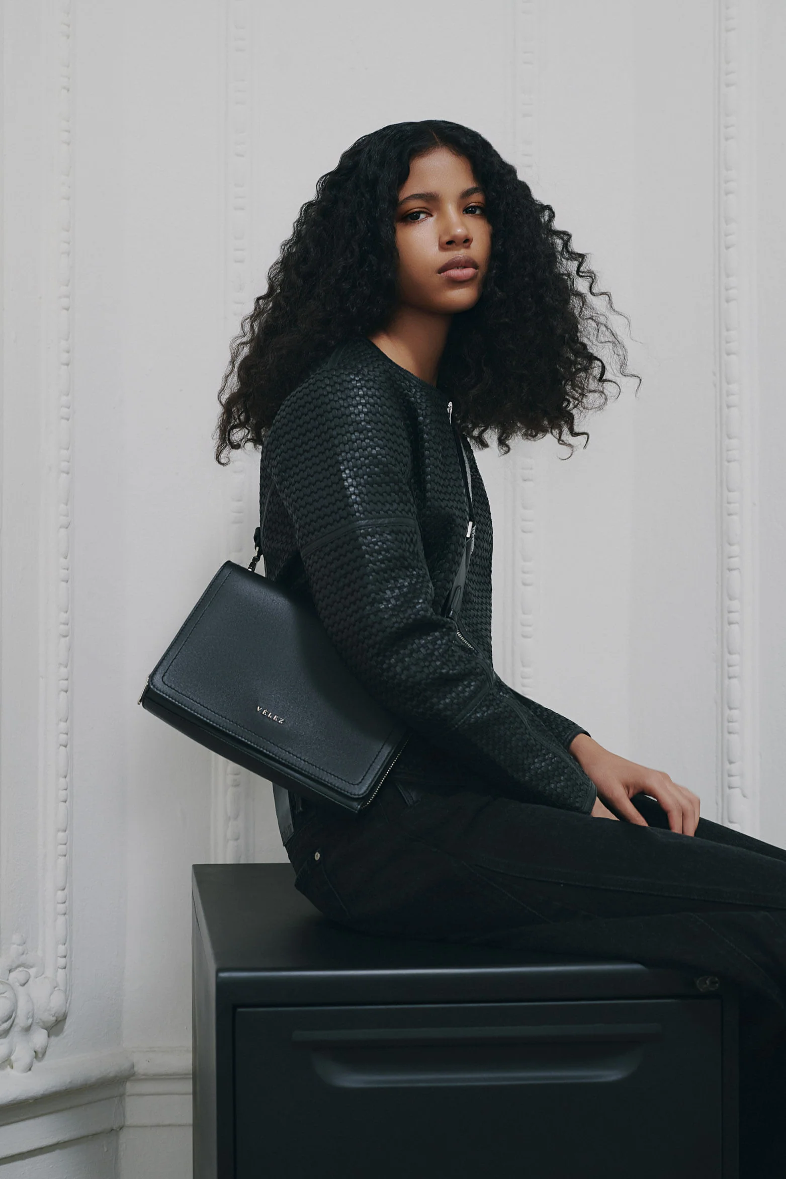 Bowling Abi Leather Bag with Braided Strap - Image 2