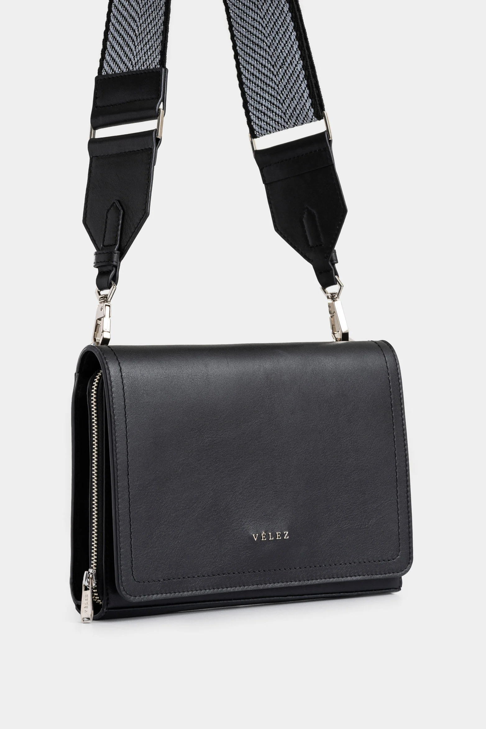 Bowling Abi Leather Bag with Braided Strap - Image 3