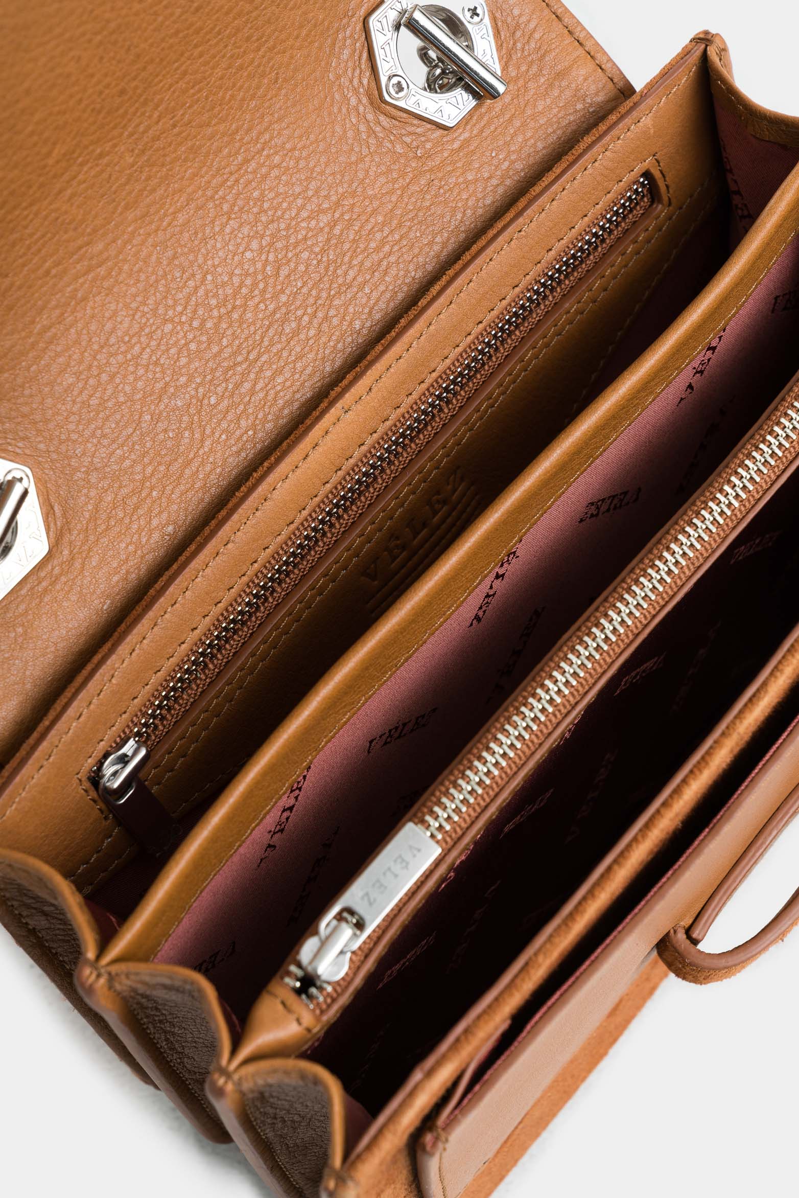 Bowling Bag in Suede Leather for Women with Braided Handle - Image 5