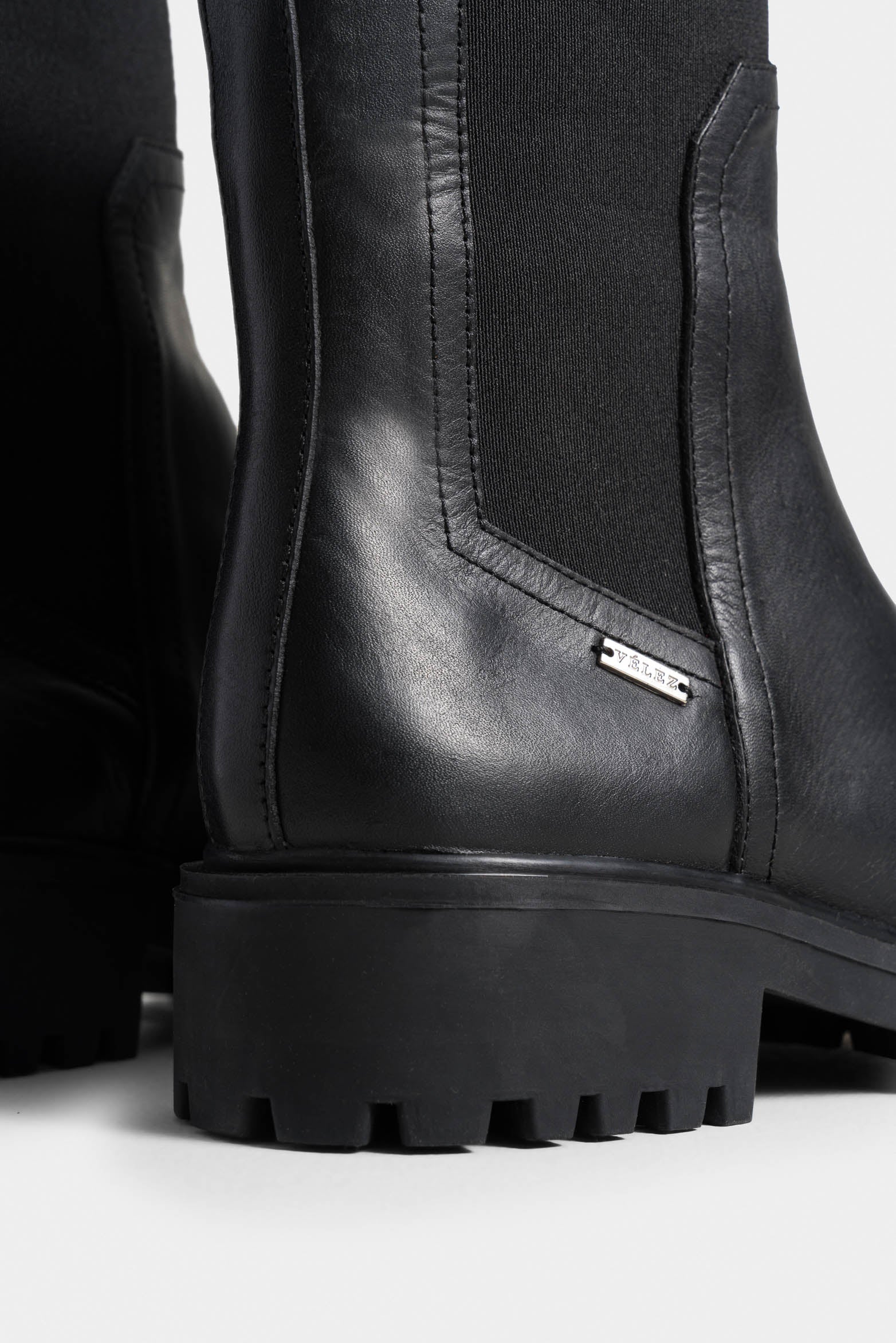 Calitha Leather Ankle Boots for Women with Lug Sole - Image 5
