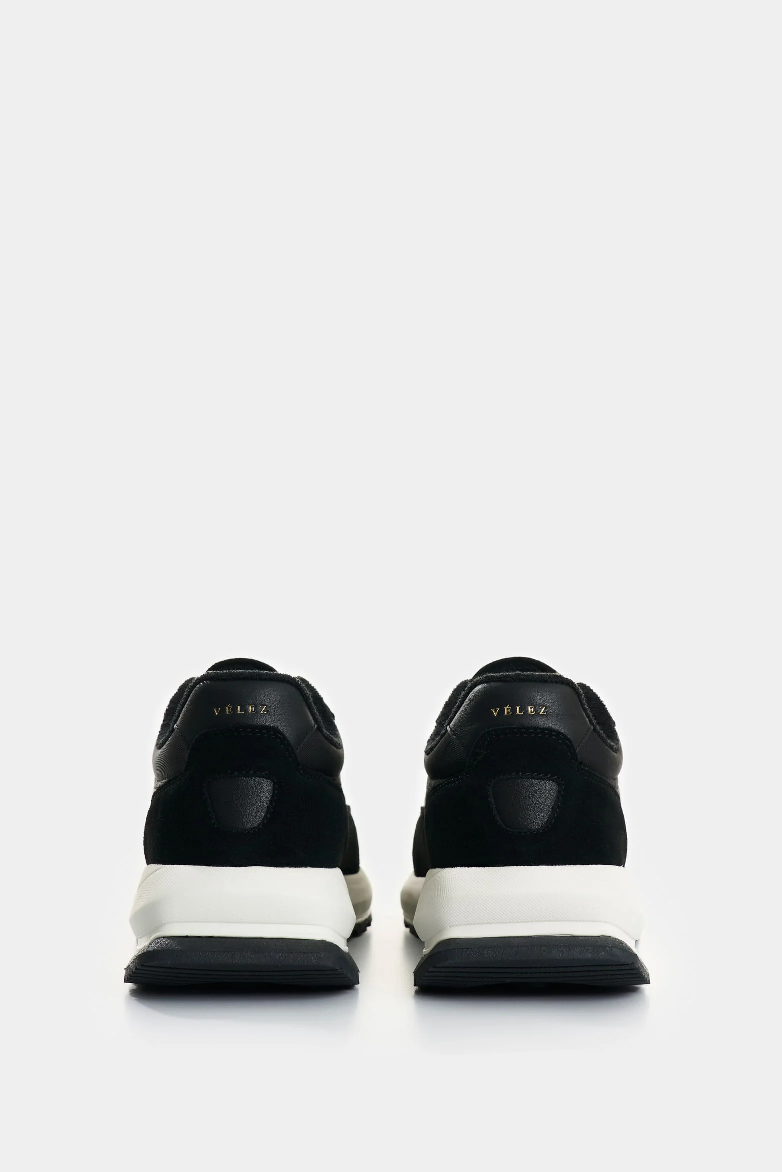 Castor Leather and Textile Men's Sneakers with a Sporty Look - Image 3