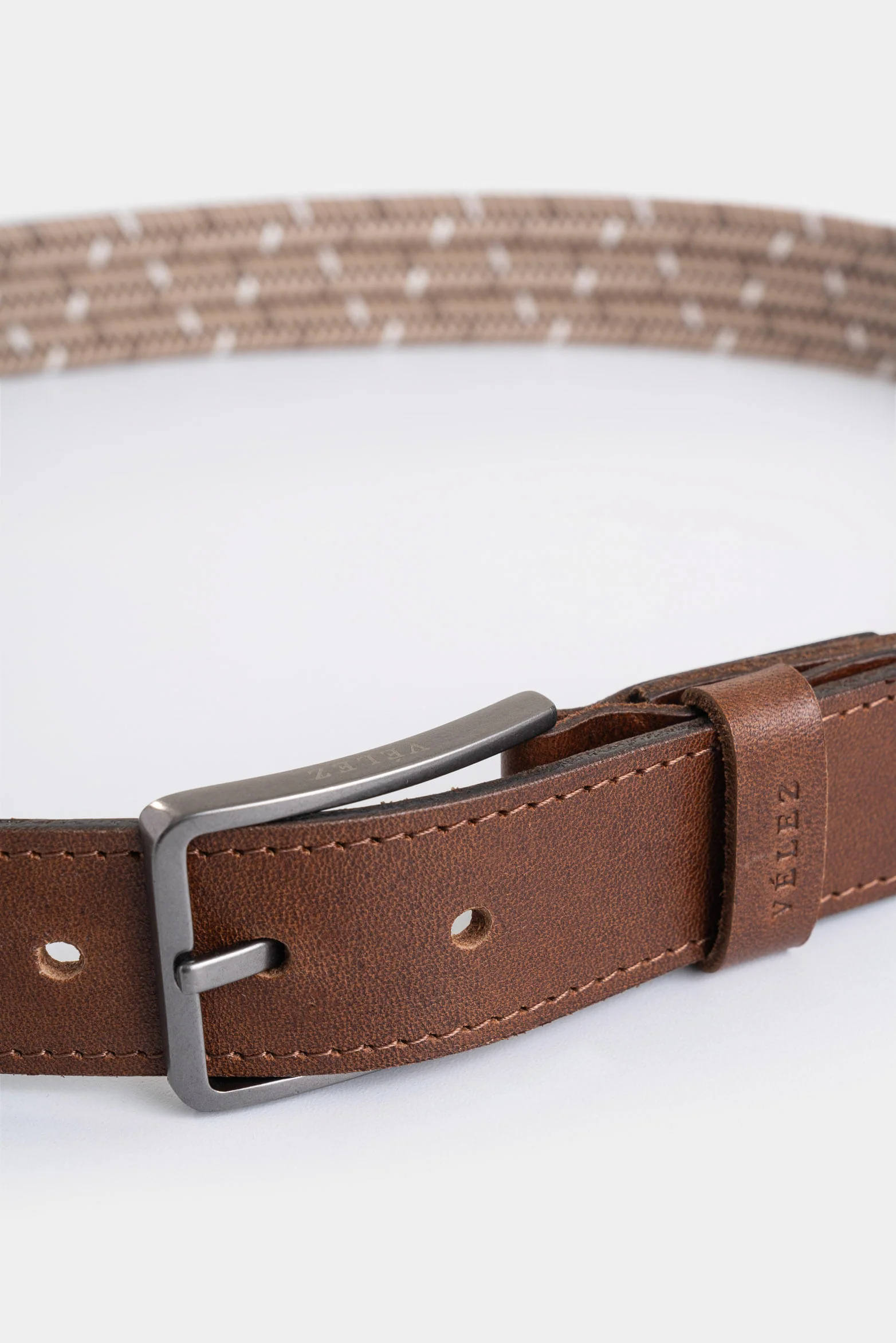 Cetara Regular Leather Belt Braided - Image 4