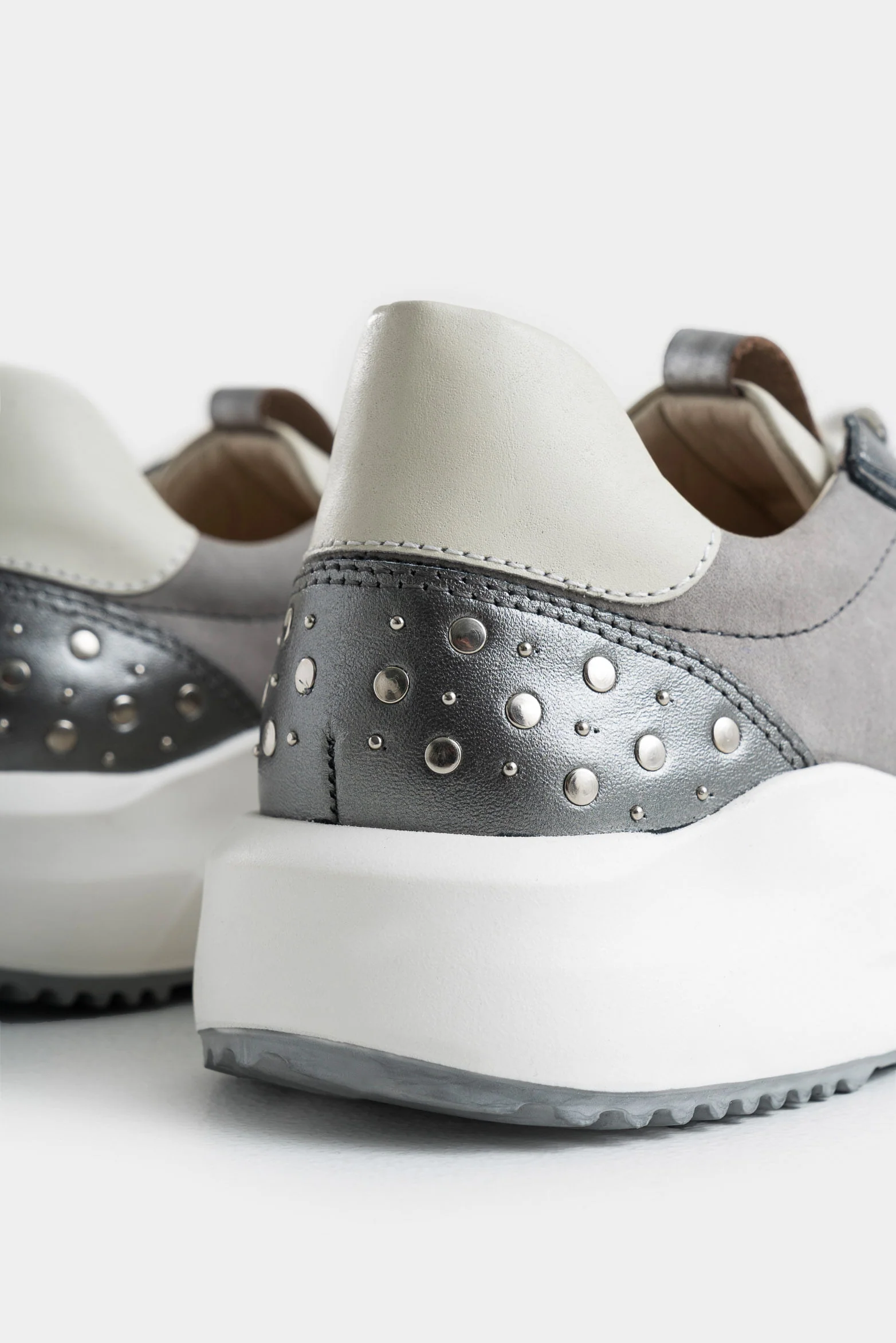 Crissanthe Leather Tennis Shoes for Women with Details - Image 5