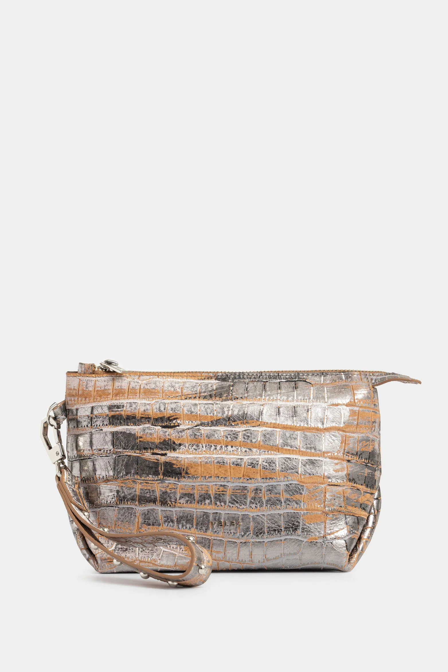 Cuzzo Leather Cosmetic Bag for Women with Studs