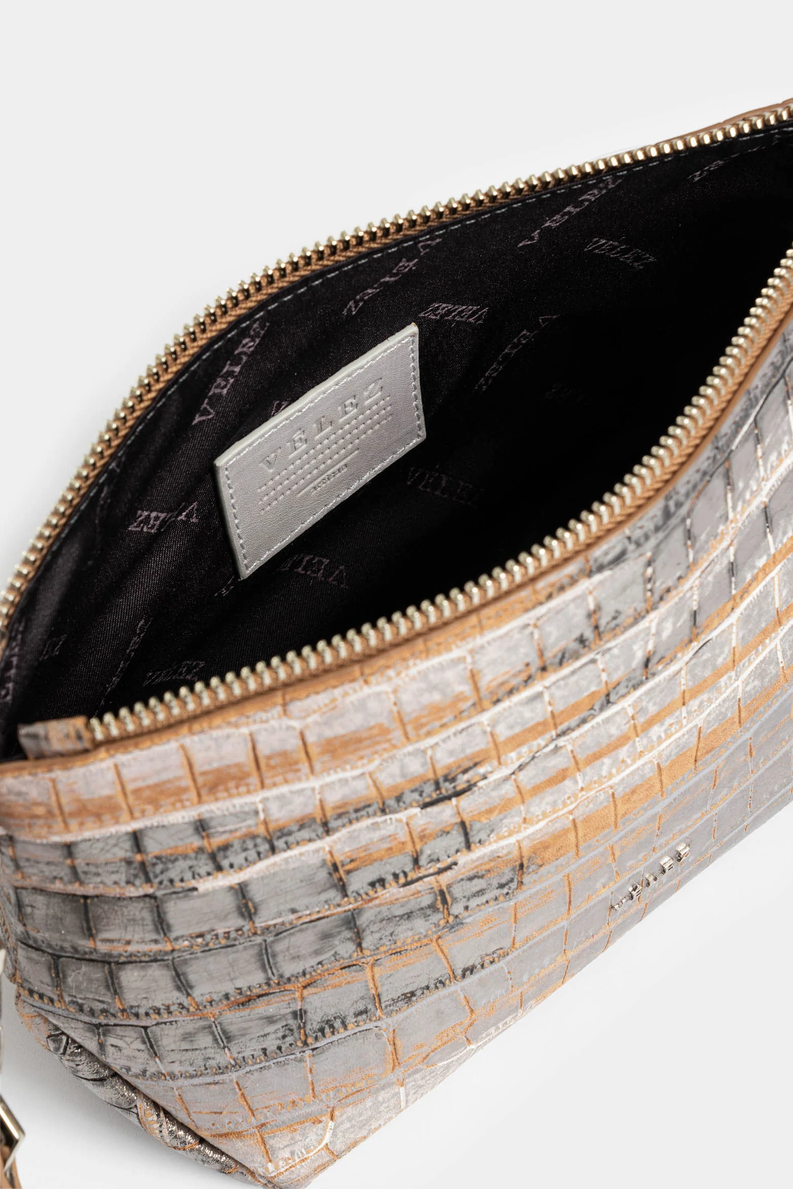 Cuzzo Leather Cosmetic Bag for Women with Studs - Image 5
