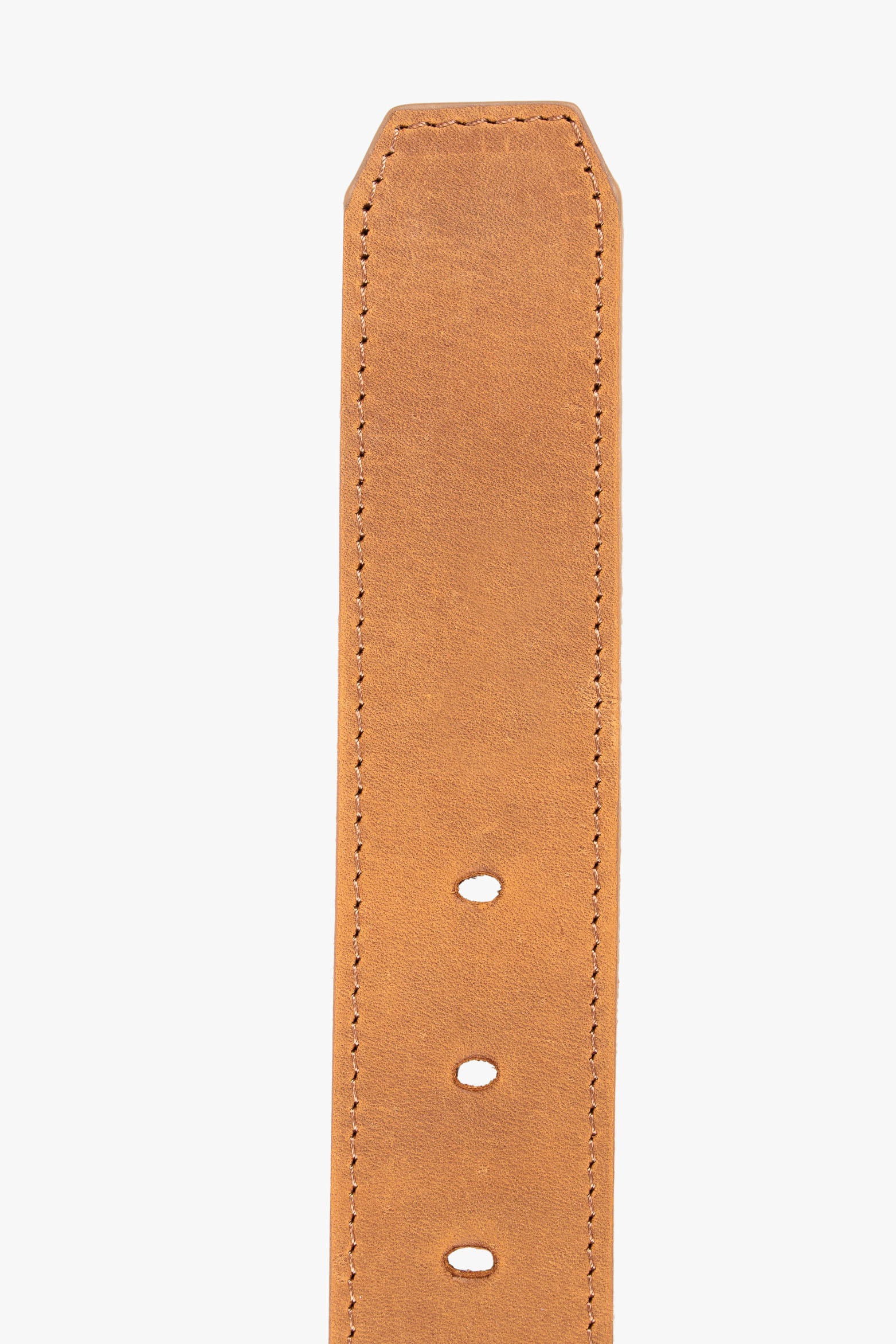Cyclonde Single-Sided Belt in Smooth Honey-Colored Leather - Image 4