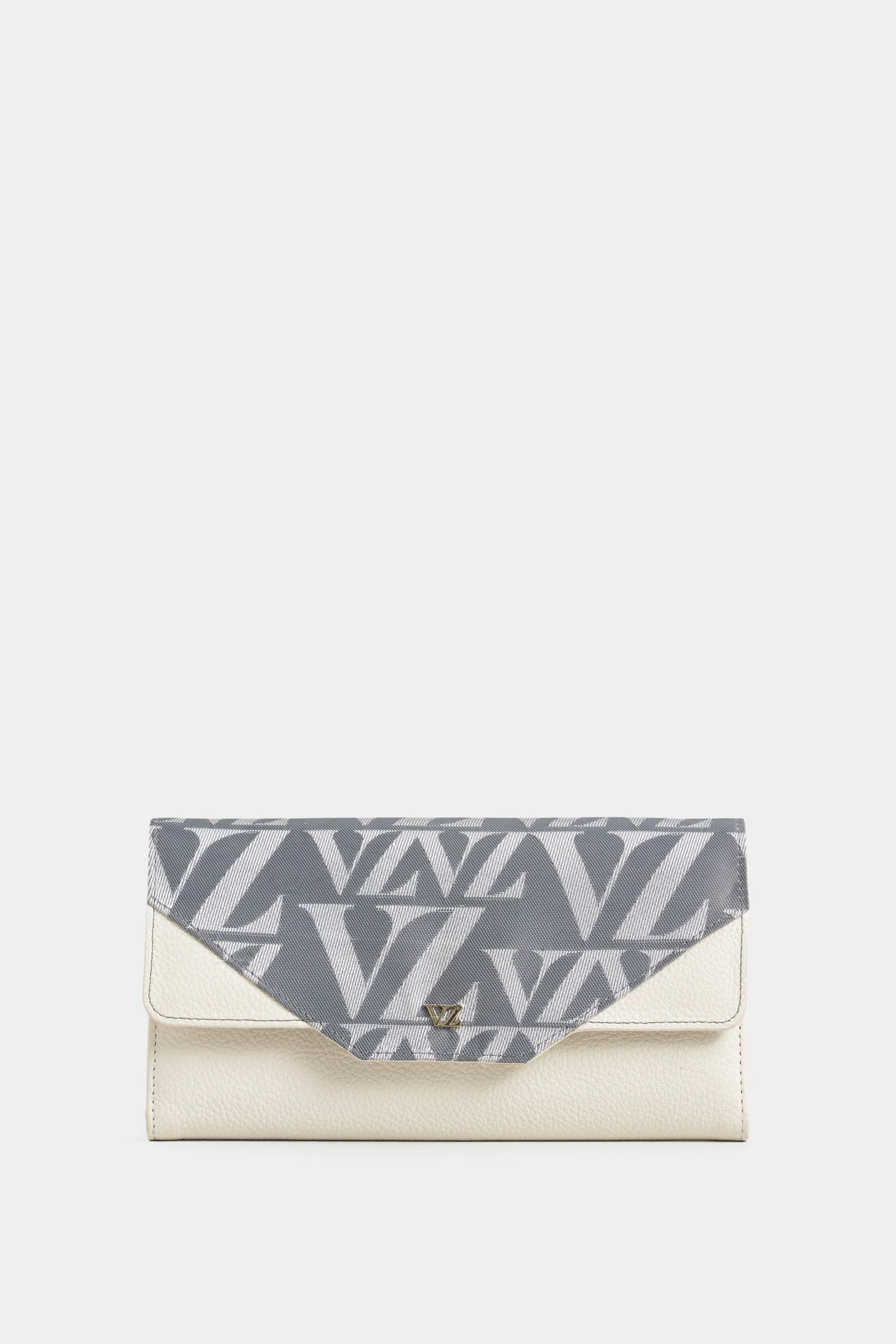 Damascus Leather and Canvas Checkbook Wallet for Women, Monogram
