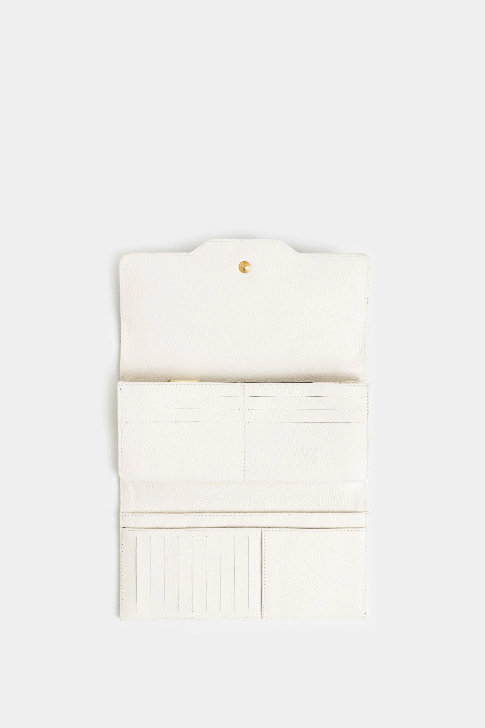 Damascus Leather and Canvas Checkbook Wallet for Women, Monogram - Image 2