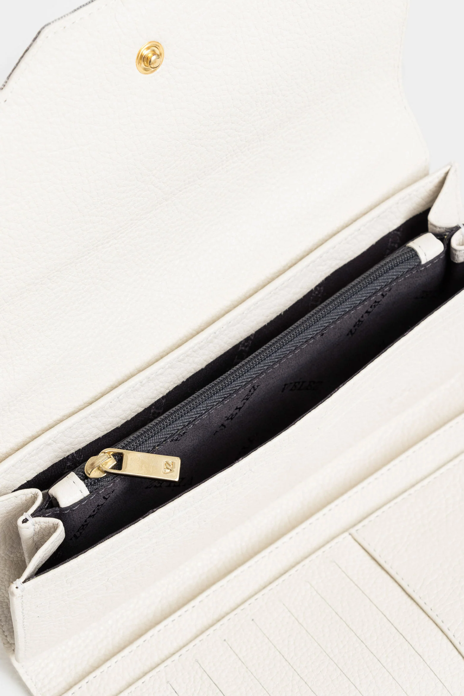 Damascus Leather and Canvas Checkbook Wallet for Women, Monogram - Image 5
