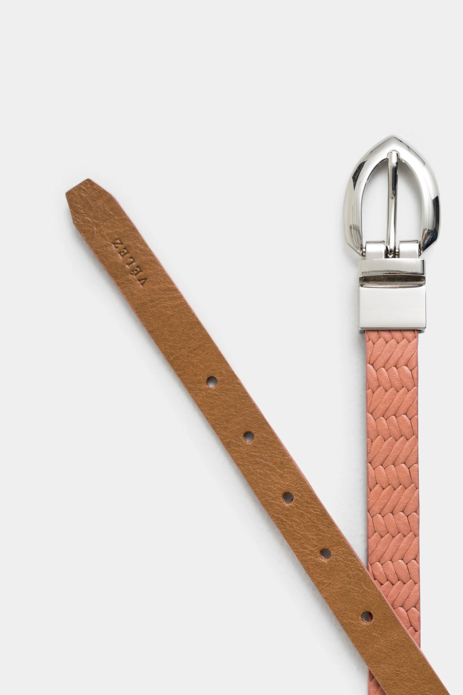 Double Faz Leather Belt for Women with Hexagonal Buckle - Image 3
