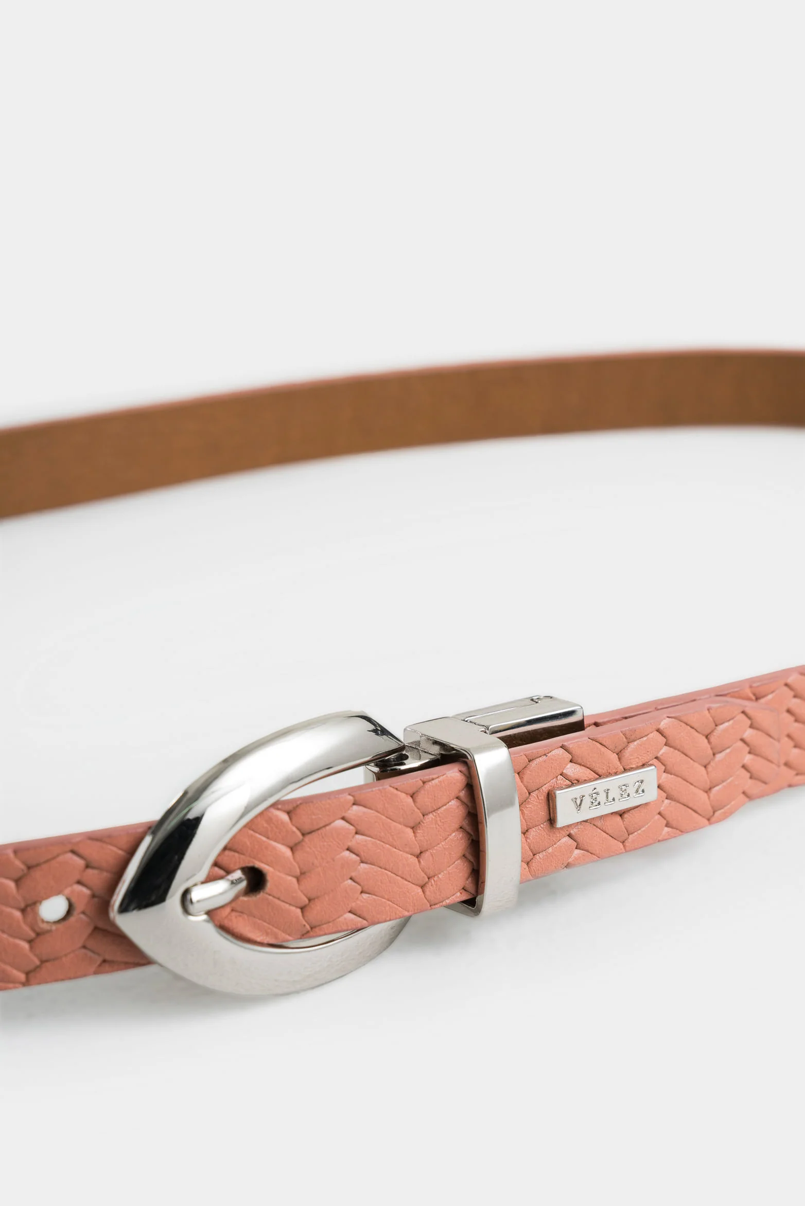 Double Faz Leather Belt for Women with Hexagonal Buckle - Image 4