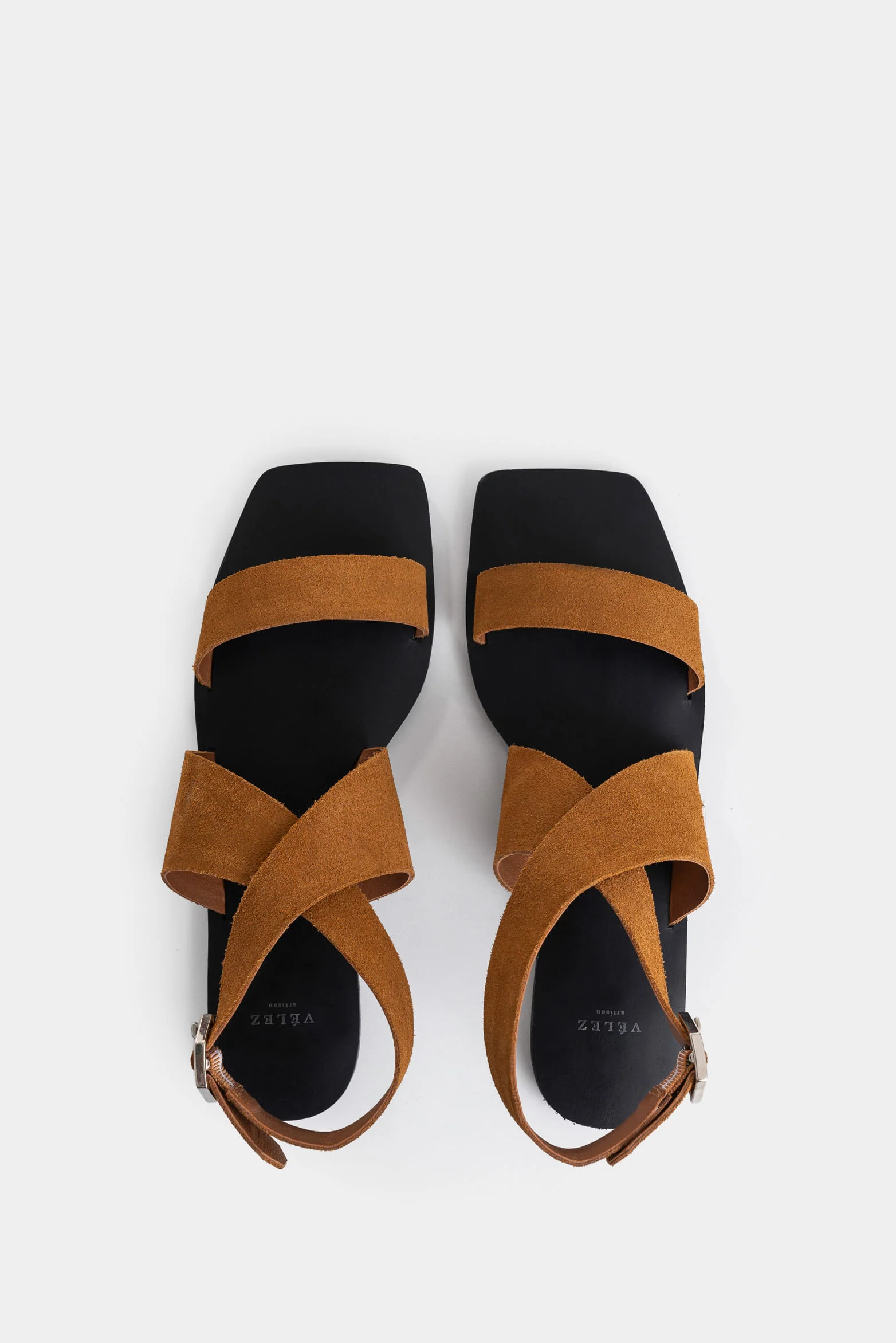 Draco Flat Sandal in Leather for Women with Ankle Tie - Image 4