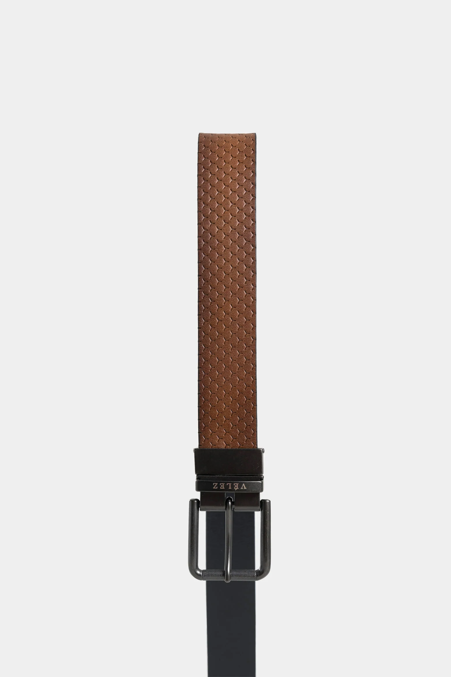 Ebro Double-Faced Leather Belt for Men with Trapezoidal Tip - Image 2