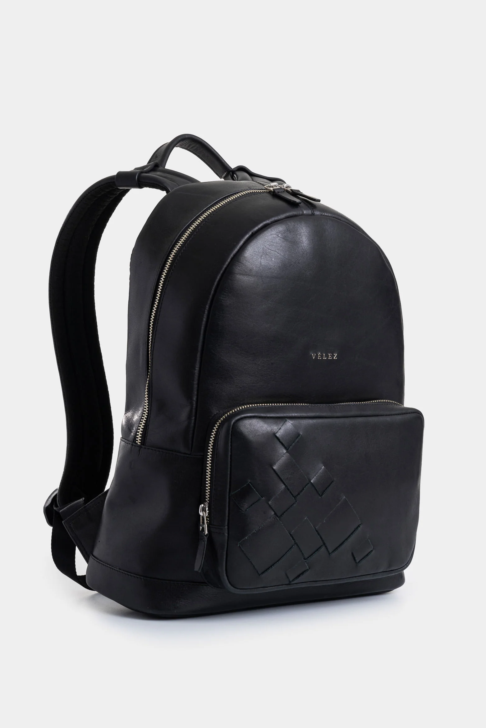 Enif Bag in Leather for Men with Woven Detail - Image 2