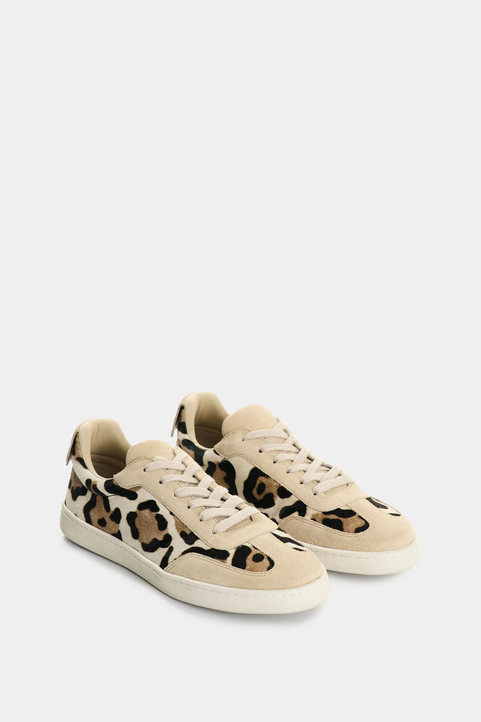Flair Women's Sneakers in Hair-On Leather with Animal Print - Image 2