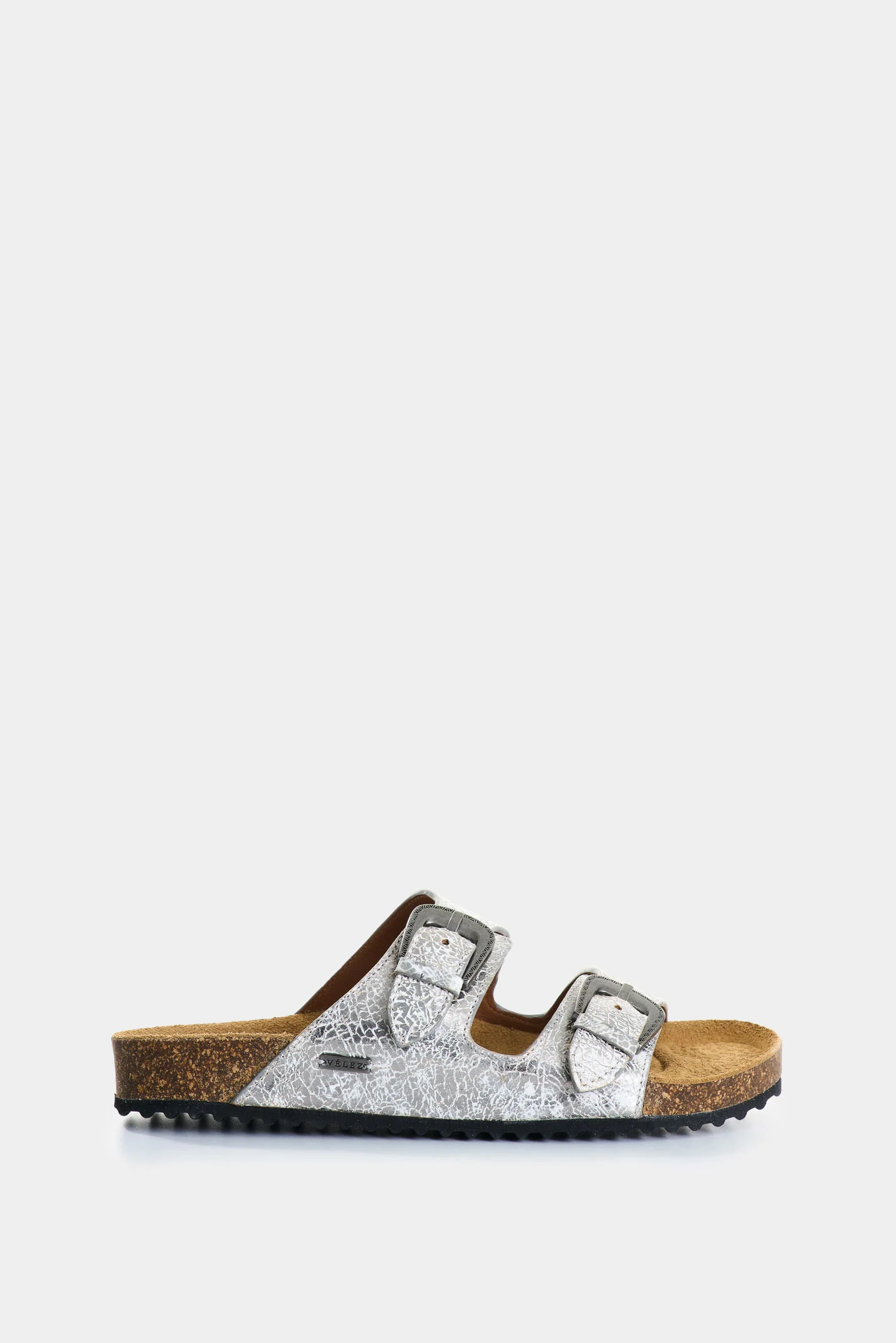 Flat Pilos Leather Sandals for Women with Cork Sole