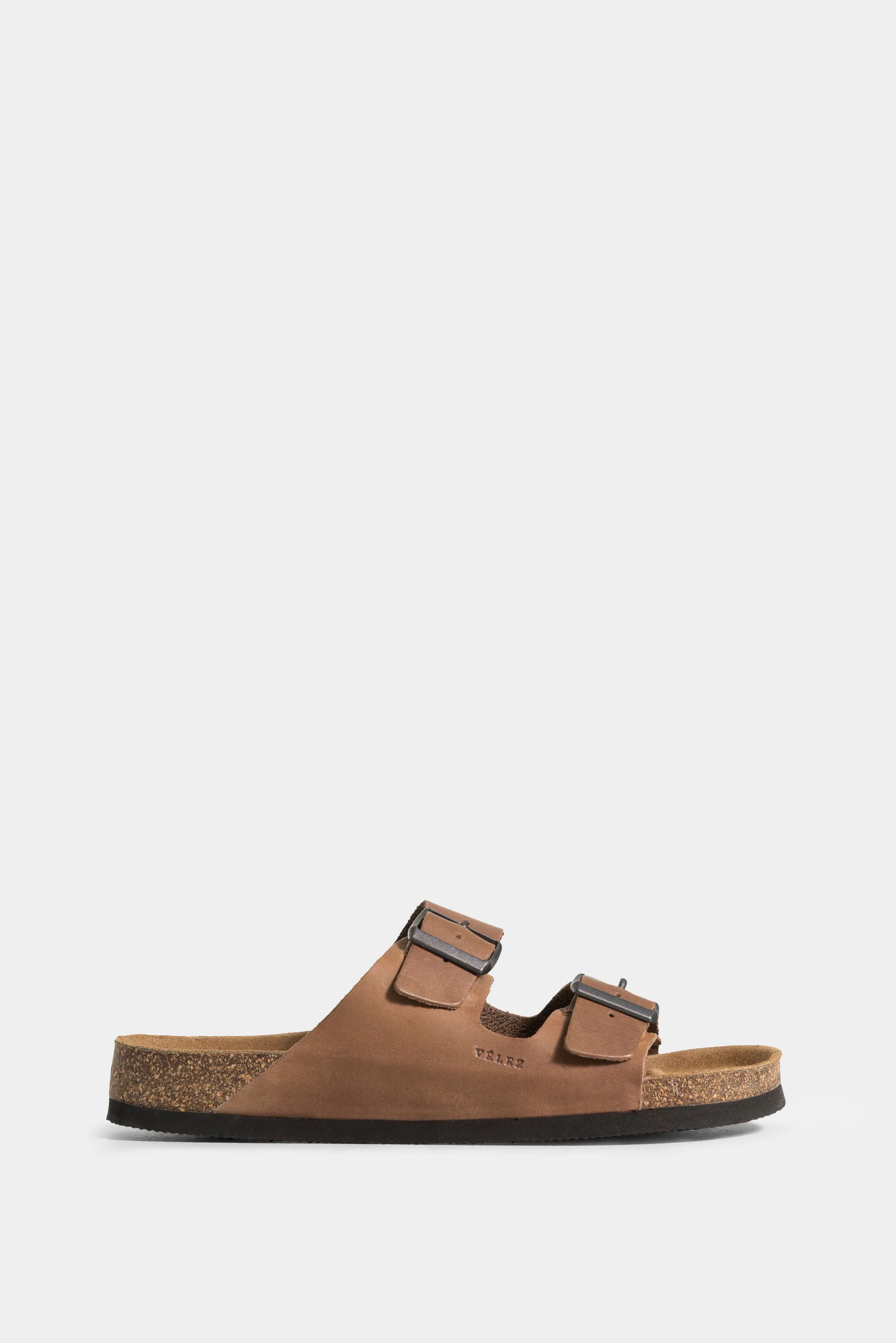 Flat Sandal in Vintage Leather