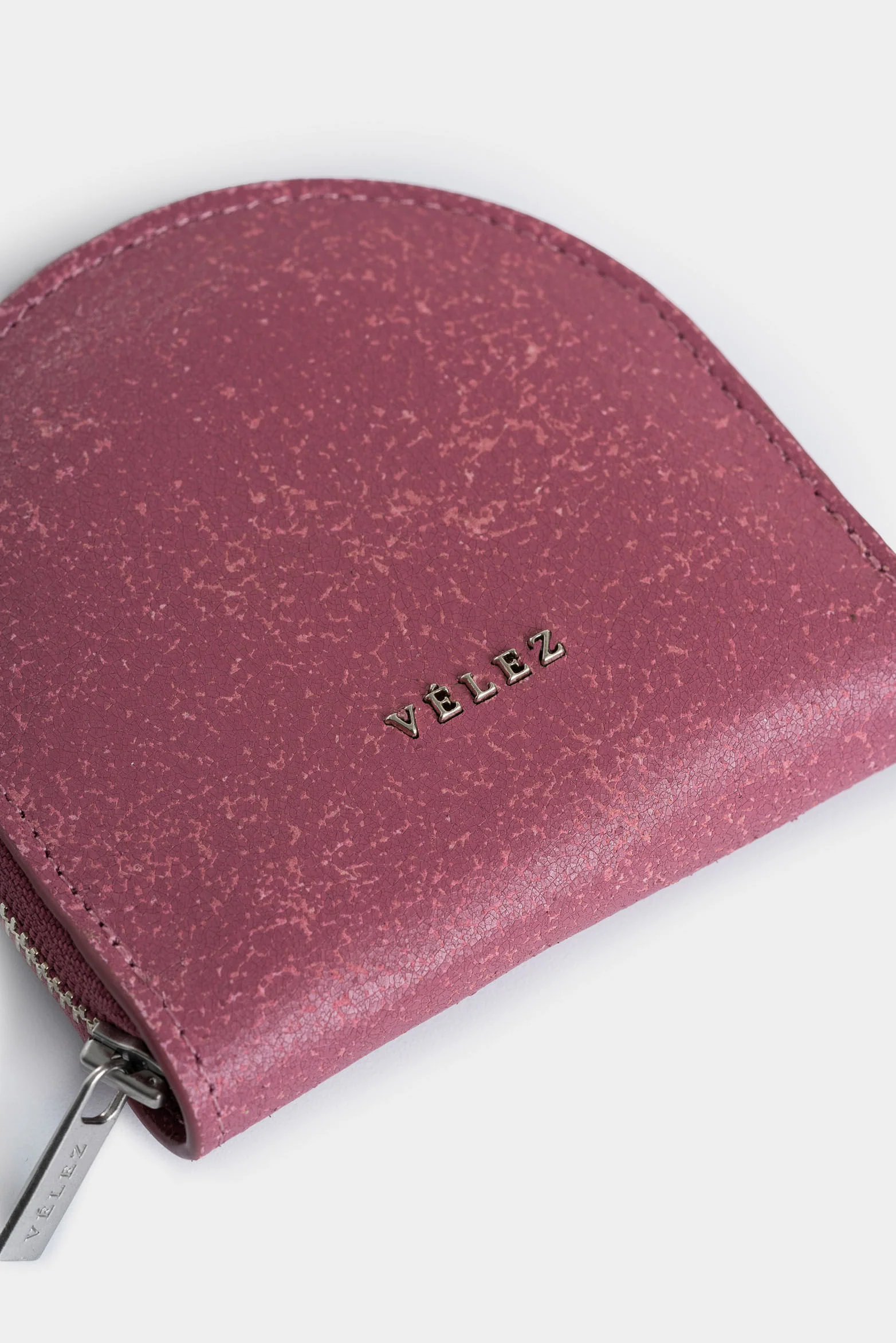 Florence Leather Coin Purse for Women Cracked Finish - Image 4