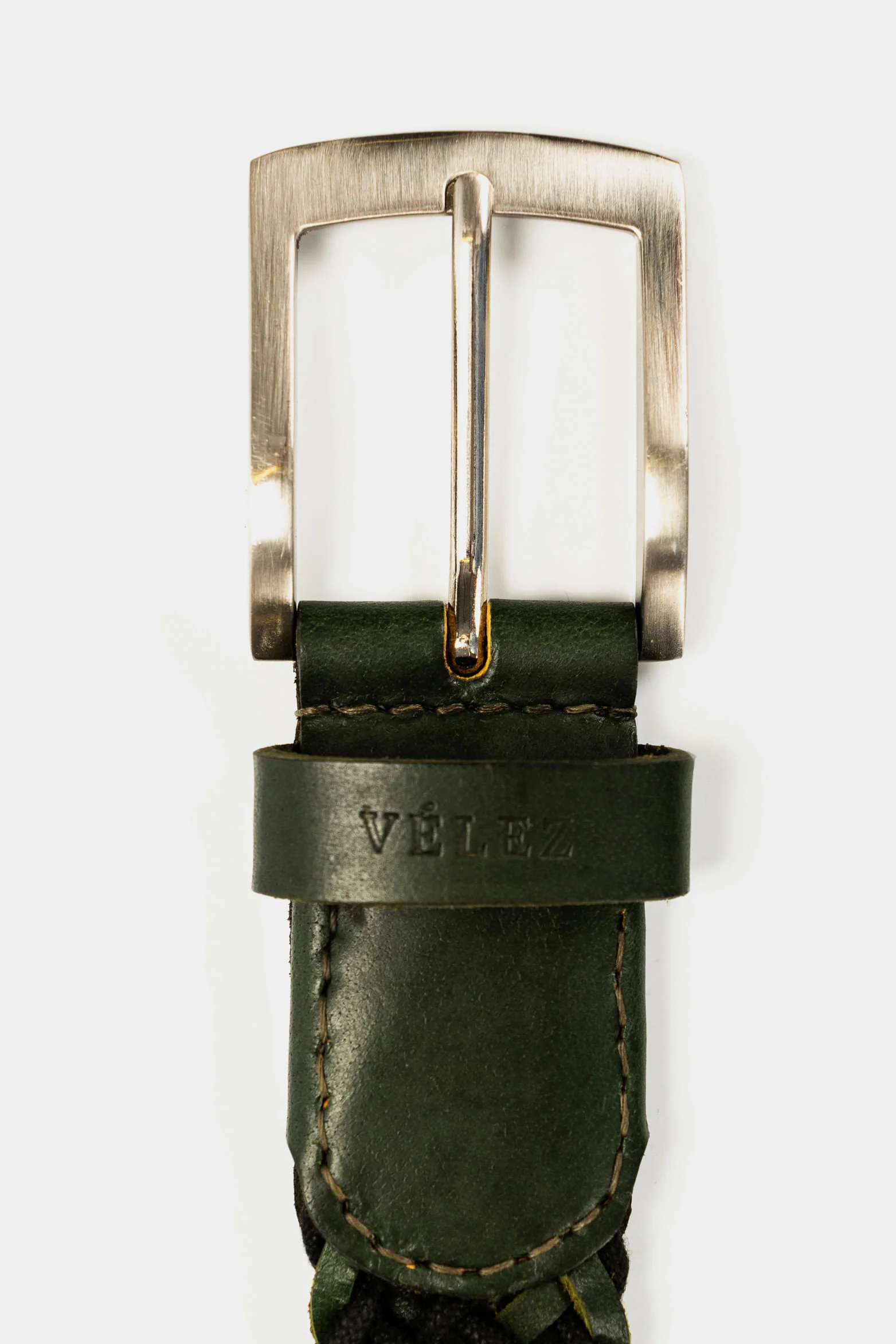 Gam Belt in Green Leather - Image 3