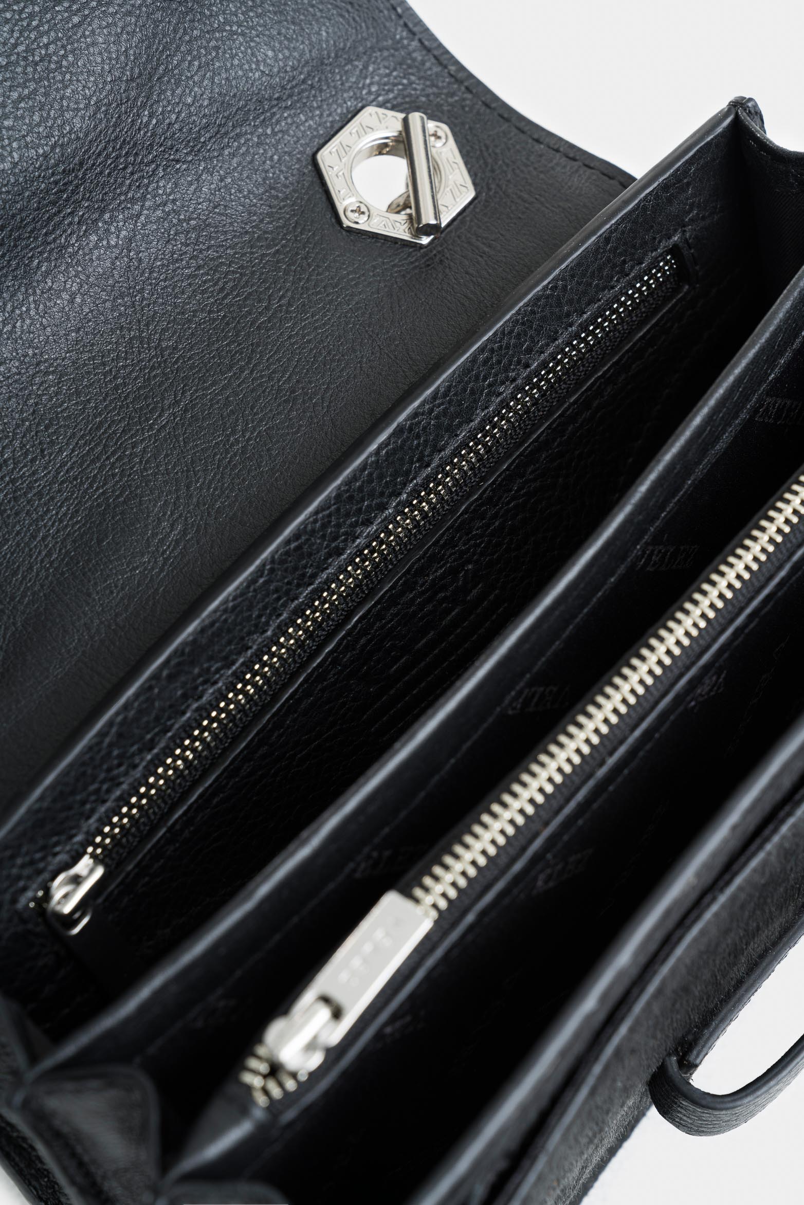 Garniel Hexagonal Silhouette Leather Hair-On Bag for Women - Image 5