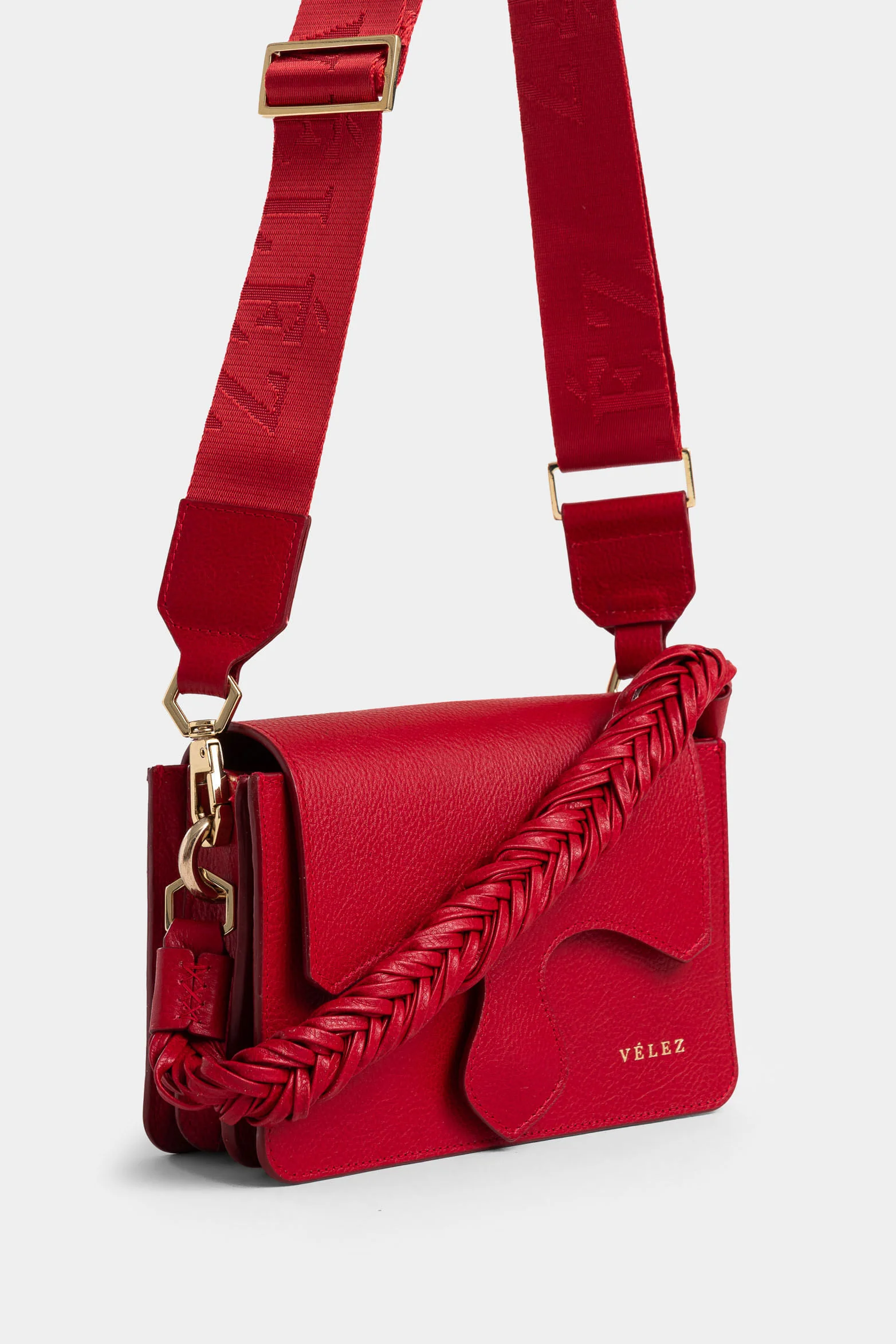 Garniel Leather Bowling Bag for Women with Braided Handle - Image 2