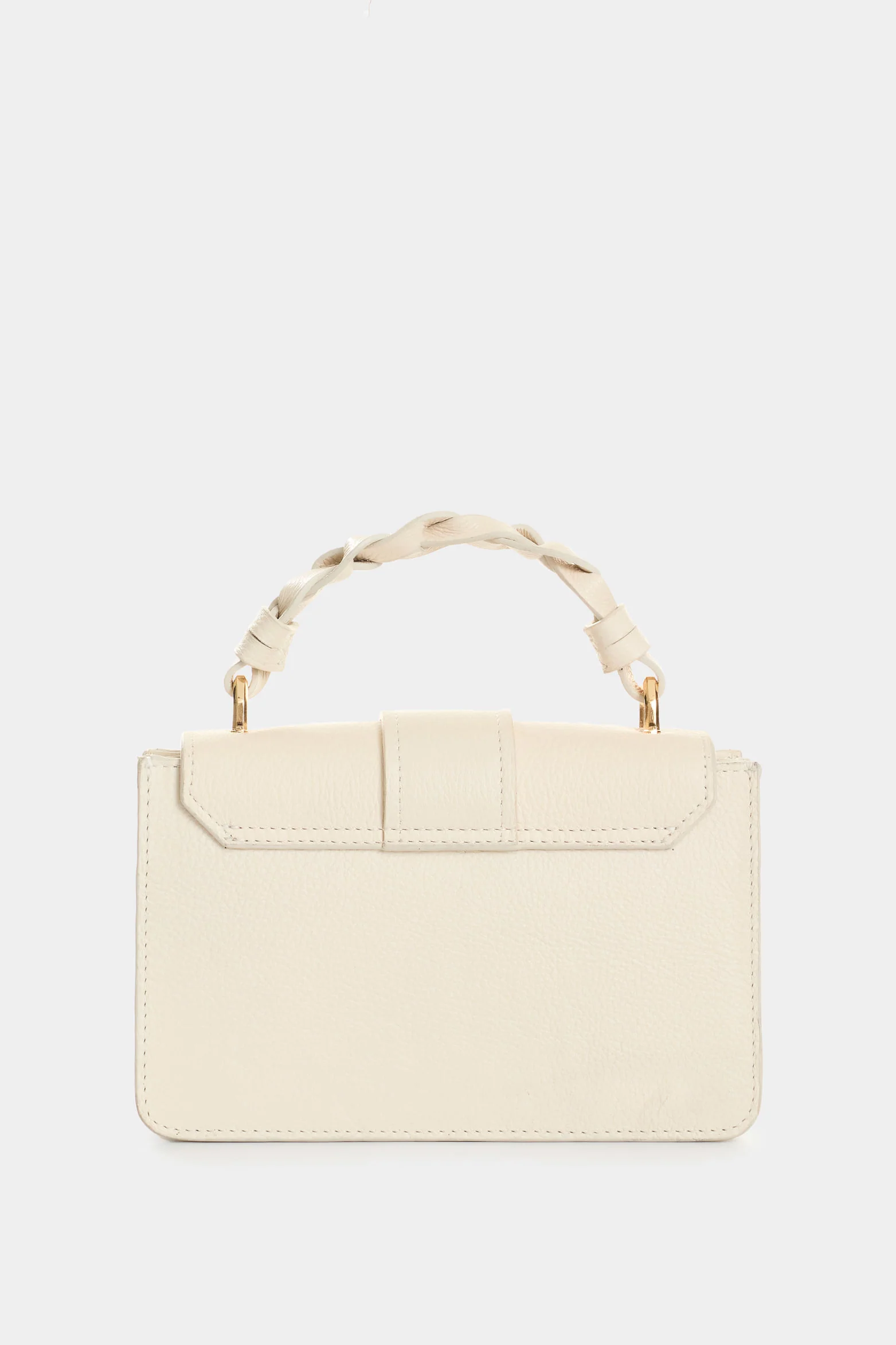 Garniel Women's Hands-Free Leather Bag with Woven Handle - Image 3