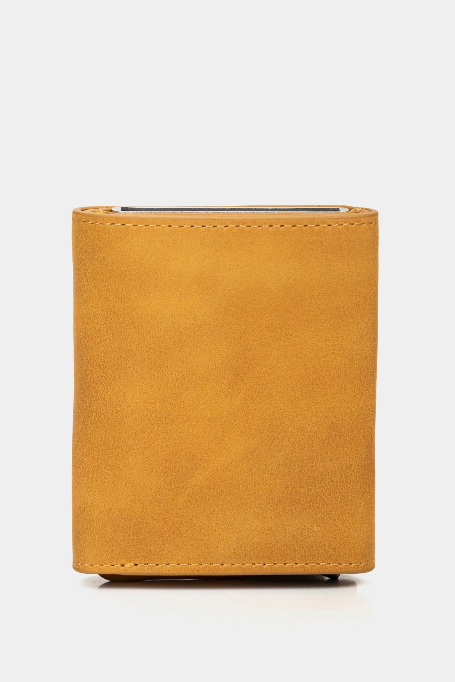 Garry Tech Leather Card Holder in Mustard - Image 3