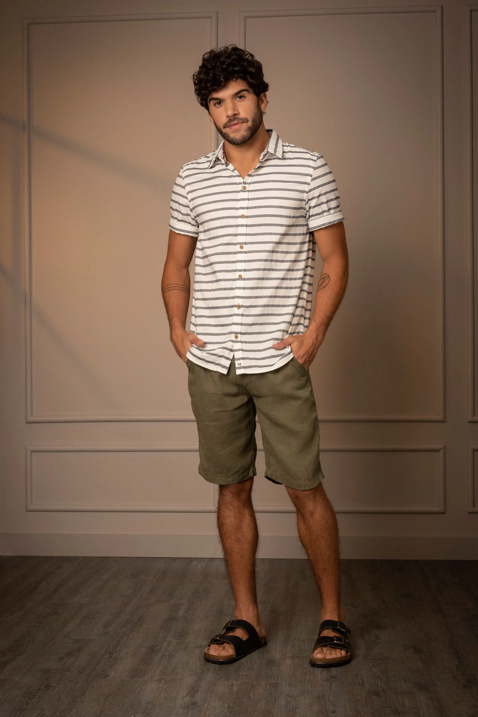 Green Bermuda Shorts