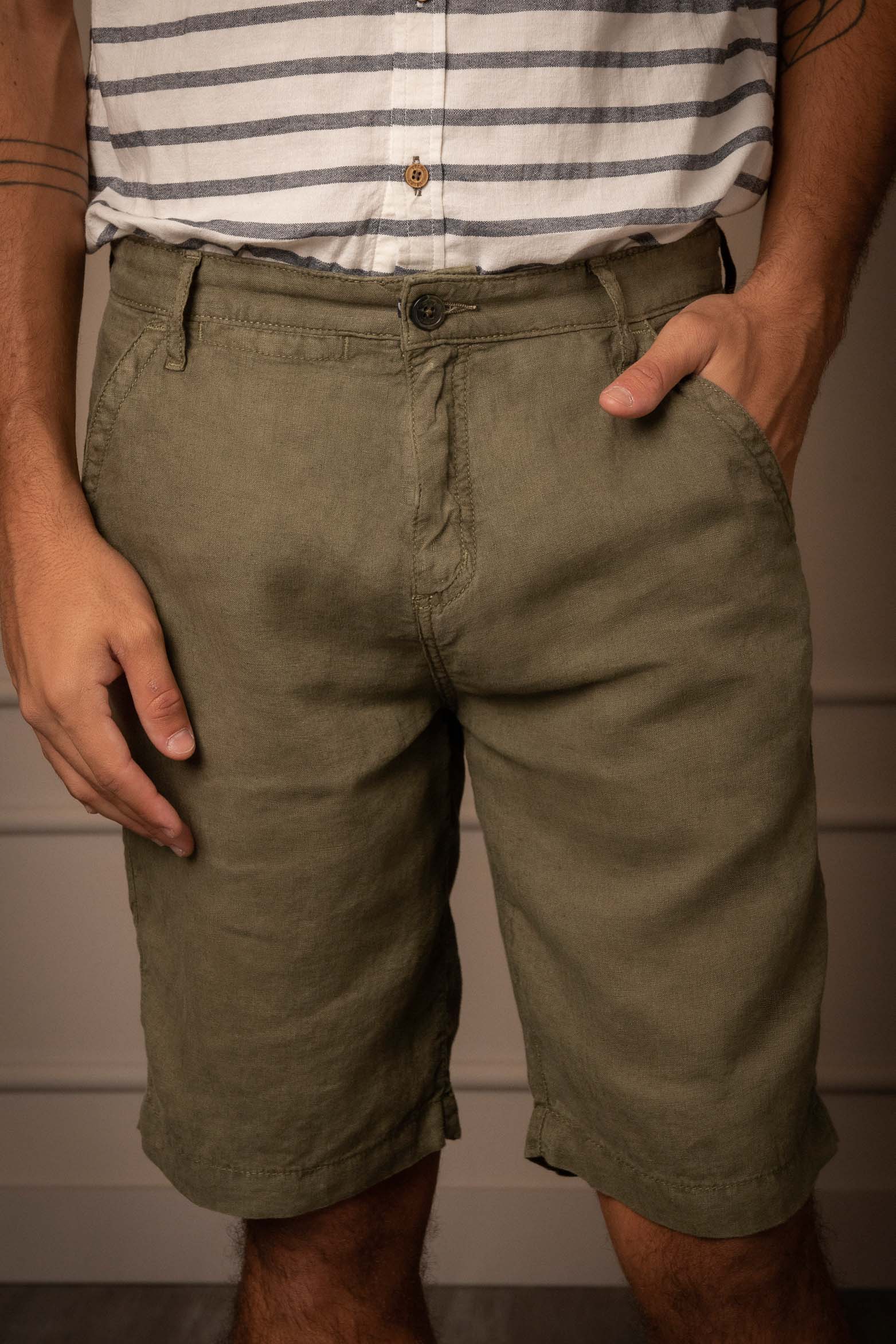 Green Bermuda Shorts - Image 3