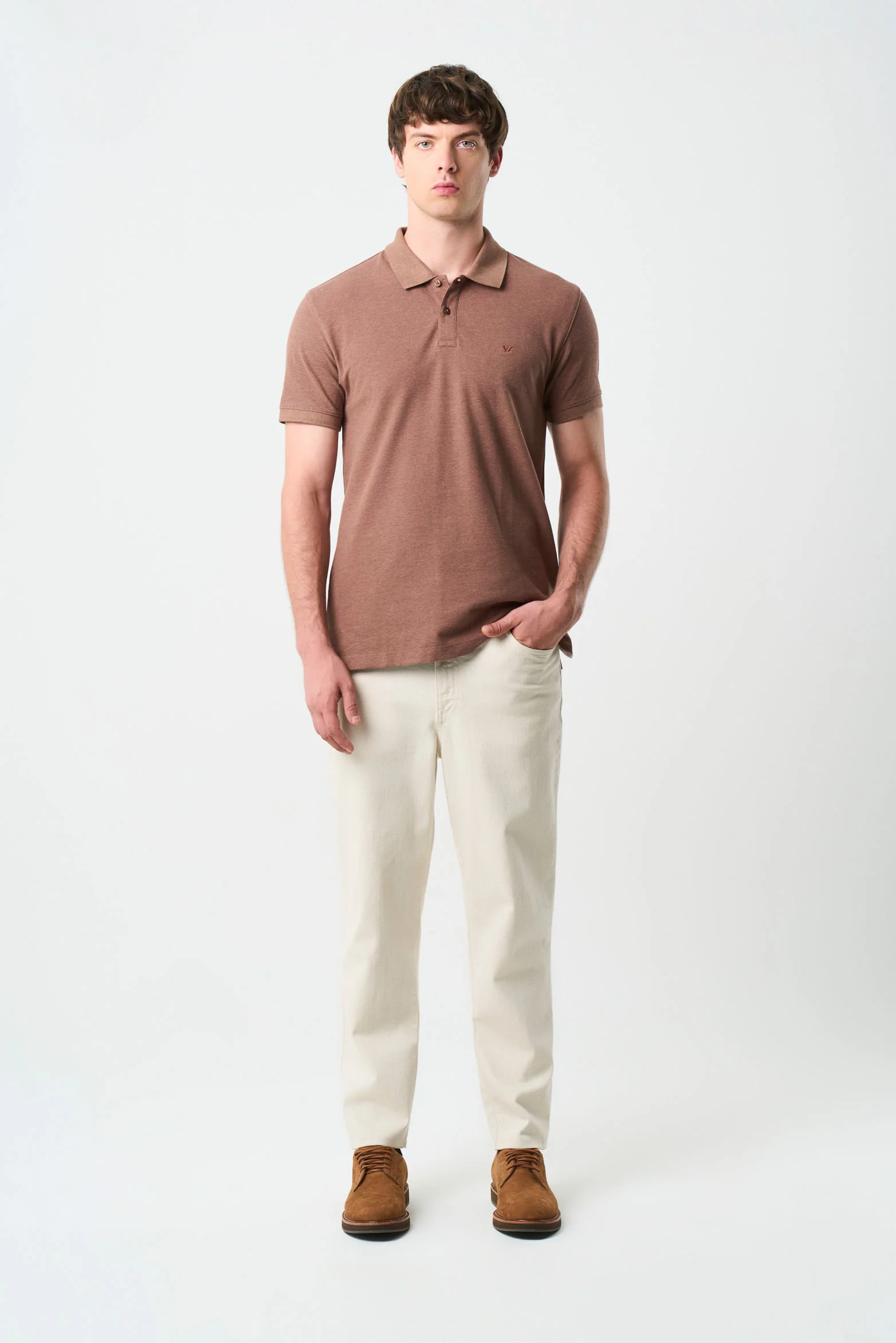 Helios Semi-Fit Piqué Polo for Men - Image 4