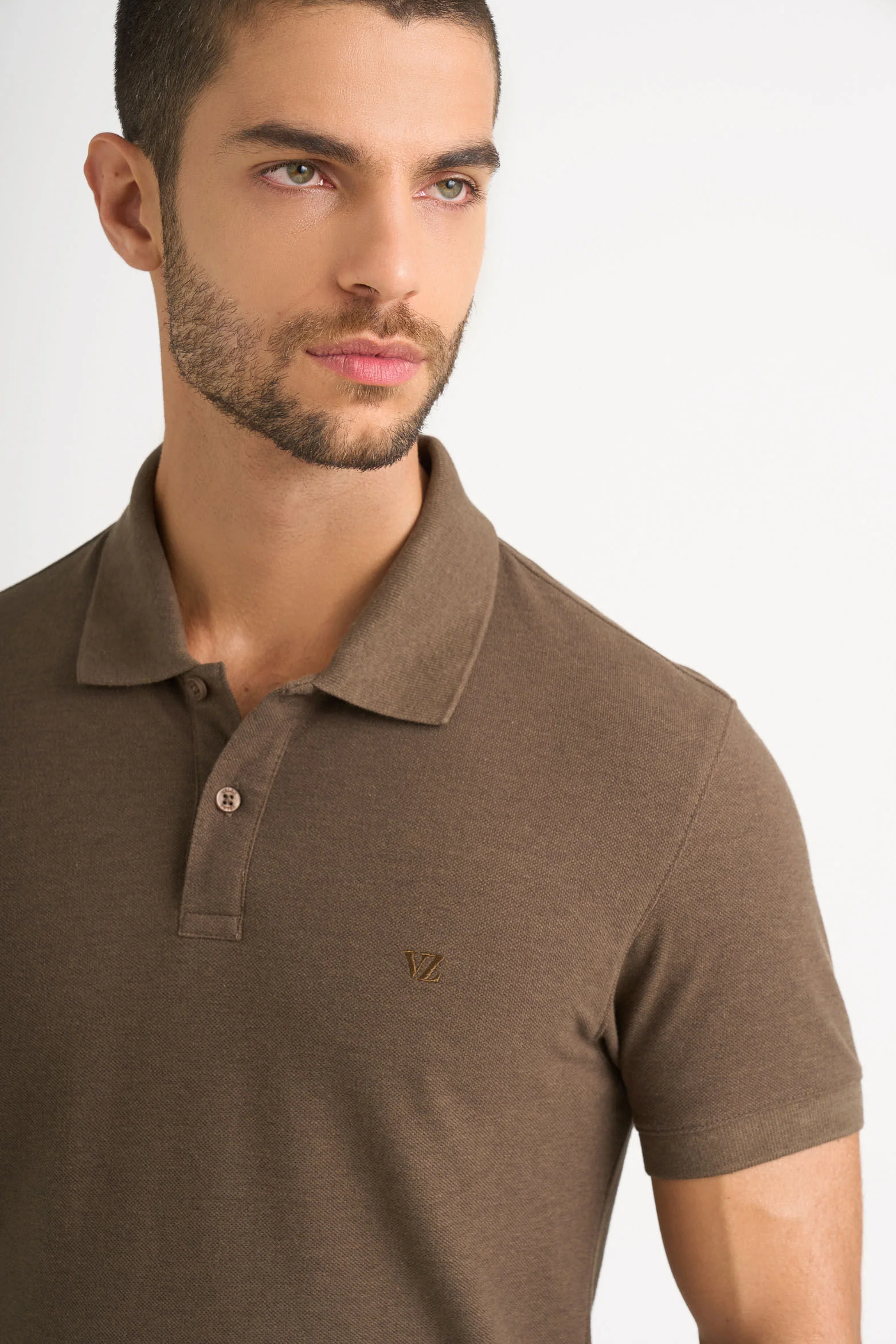 Helios Semi-Fit Piqué Polo for Men - Image 3