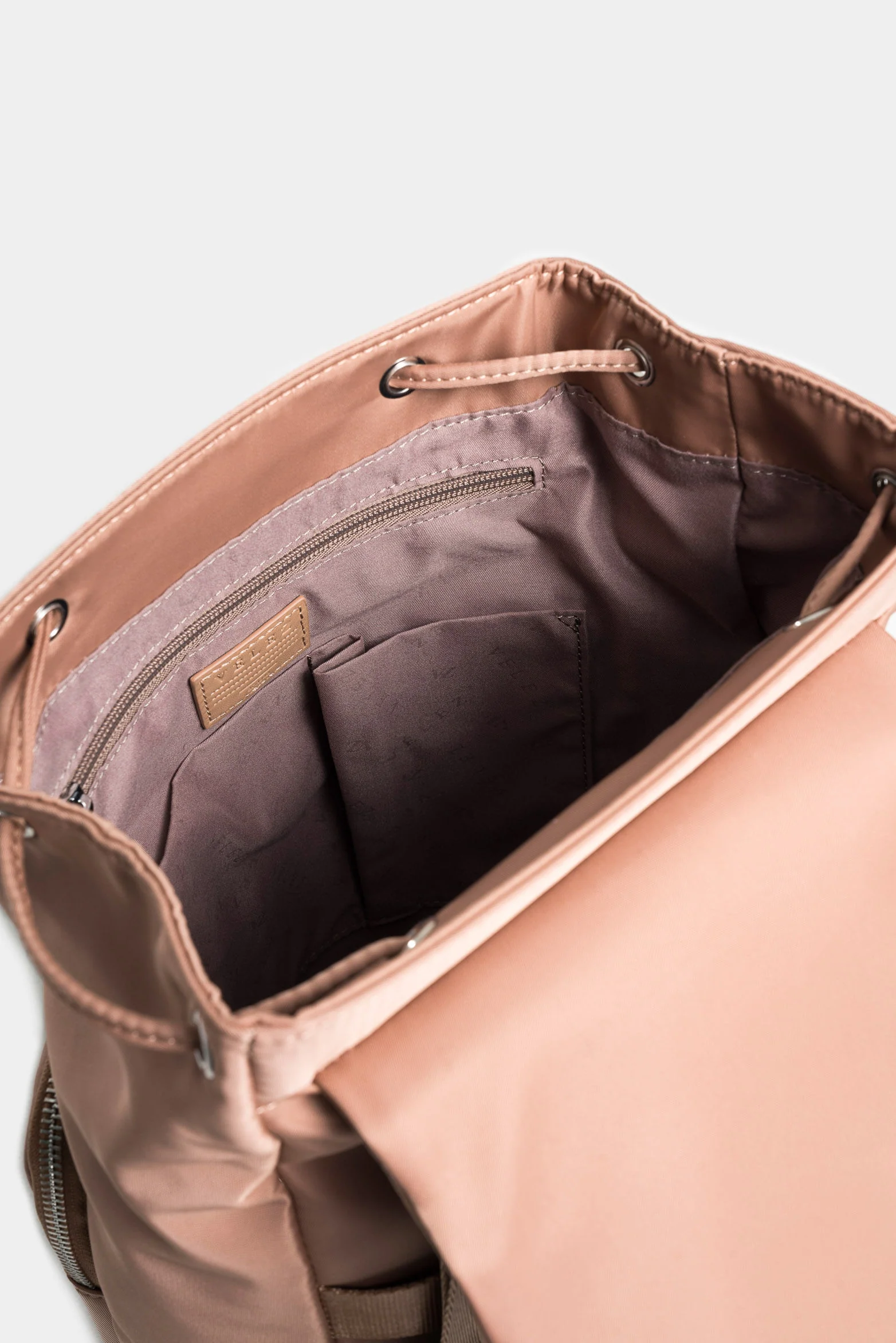 Ibiza Canvas and Leather Backpack with Functional Plaque for Women - Image 6