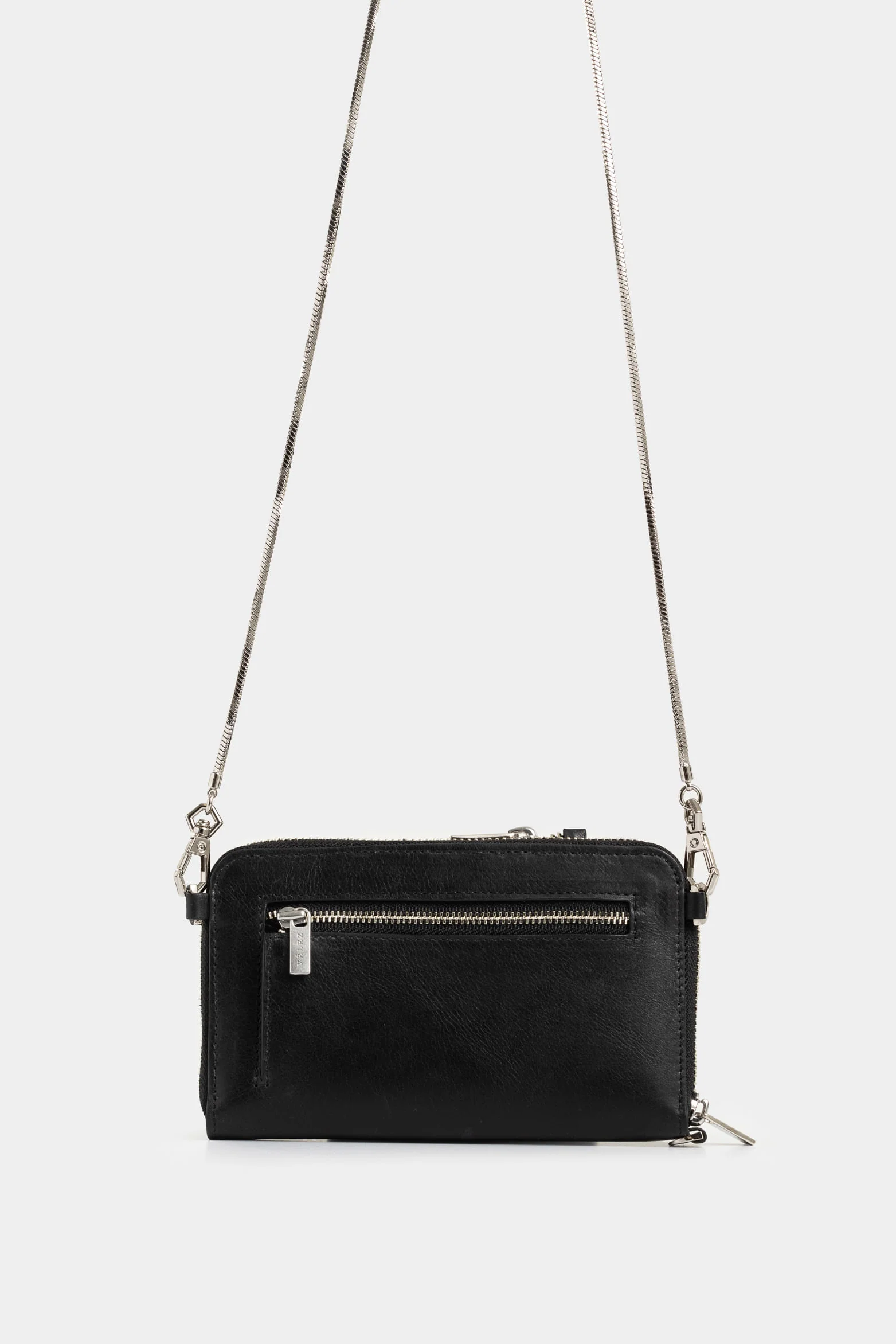 Ibiza Leather Checkbook Holder for Women with Chain - Image 3