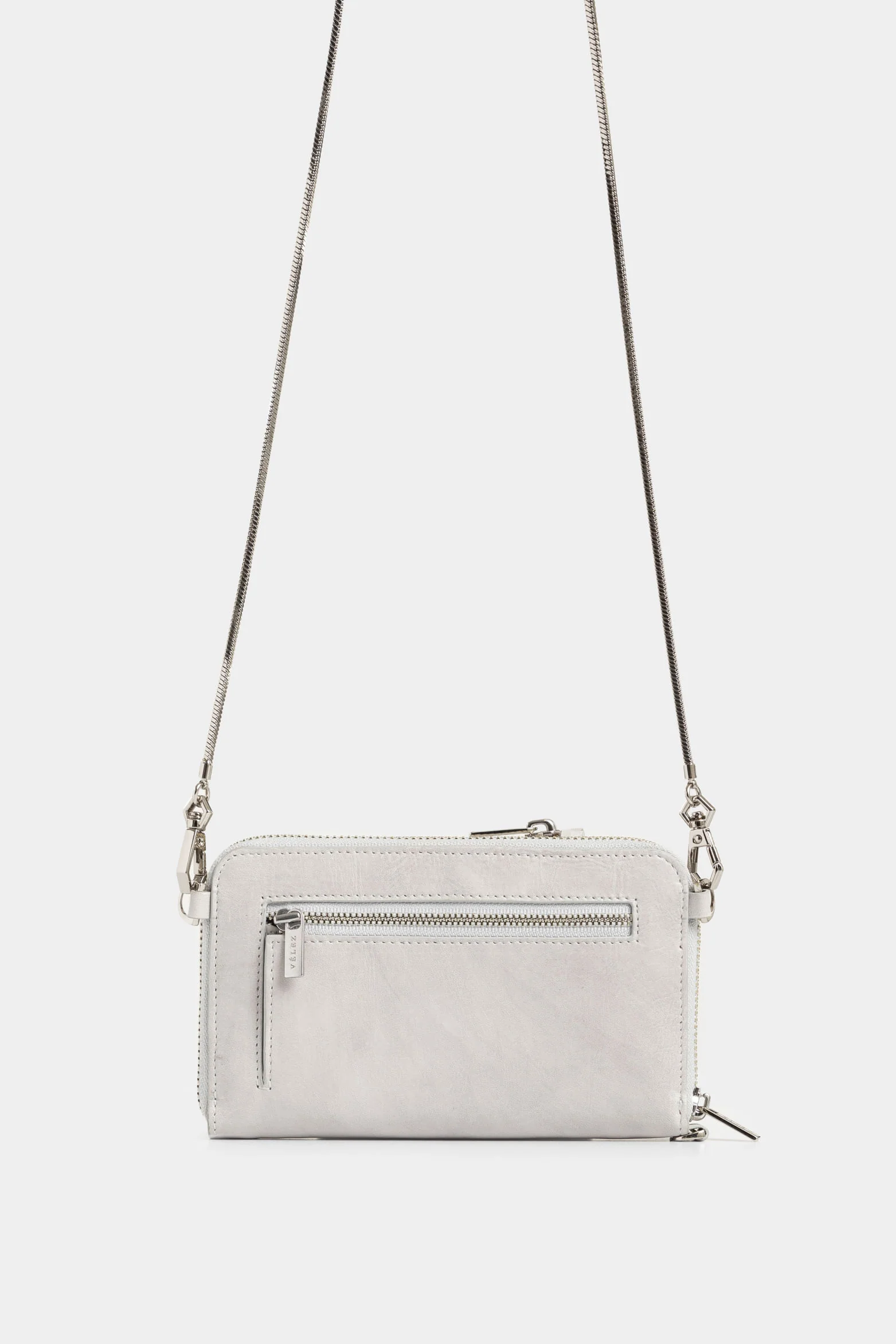 Ibiza Leather Checkbook Holder for Women with Chain - Image 3
