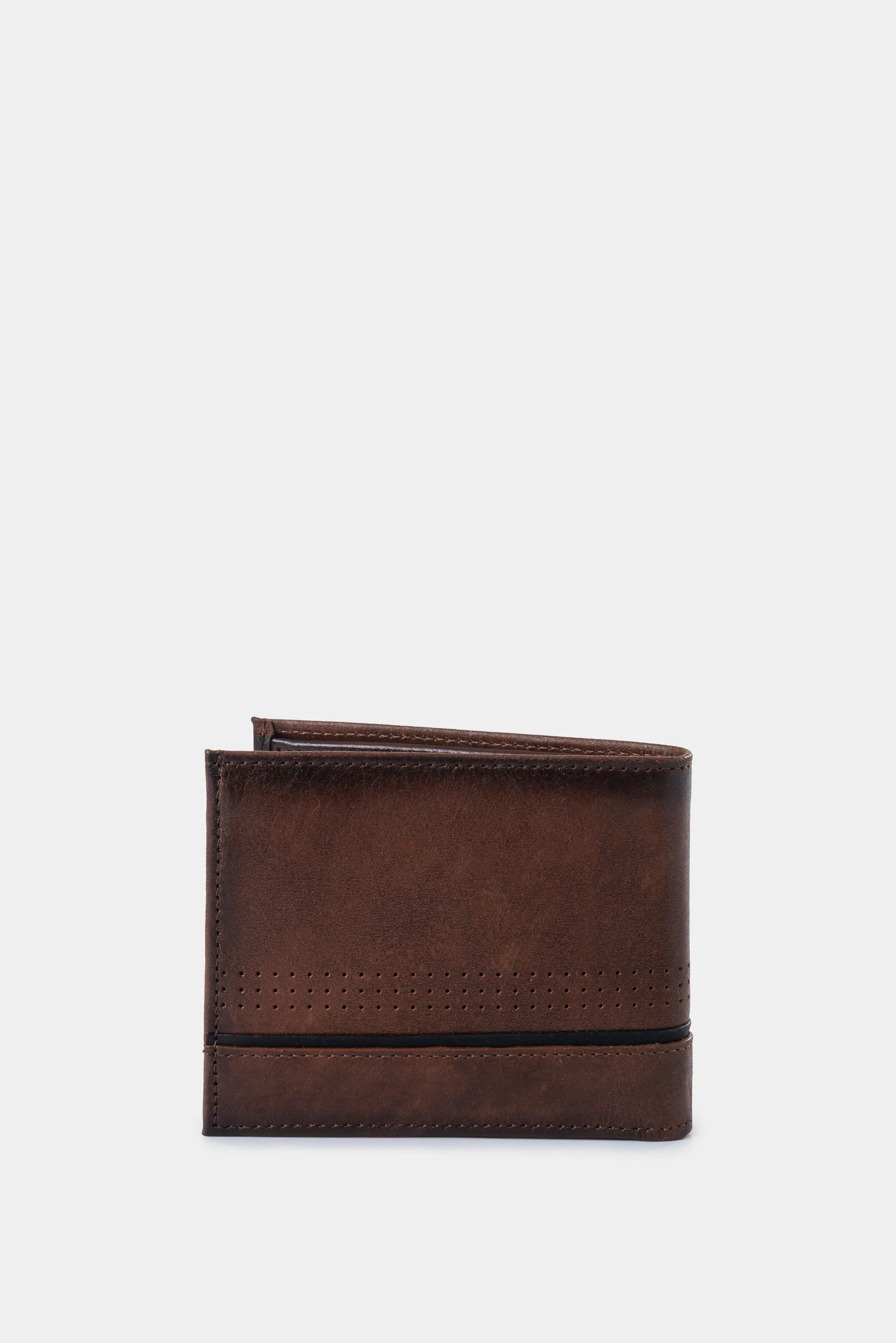Kaleidos Leather Wallet for Men with Contrast Detail - Image 3