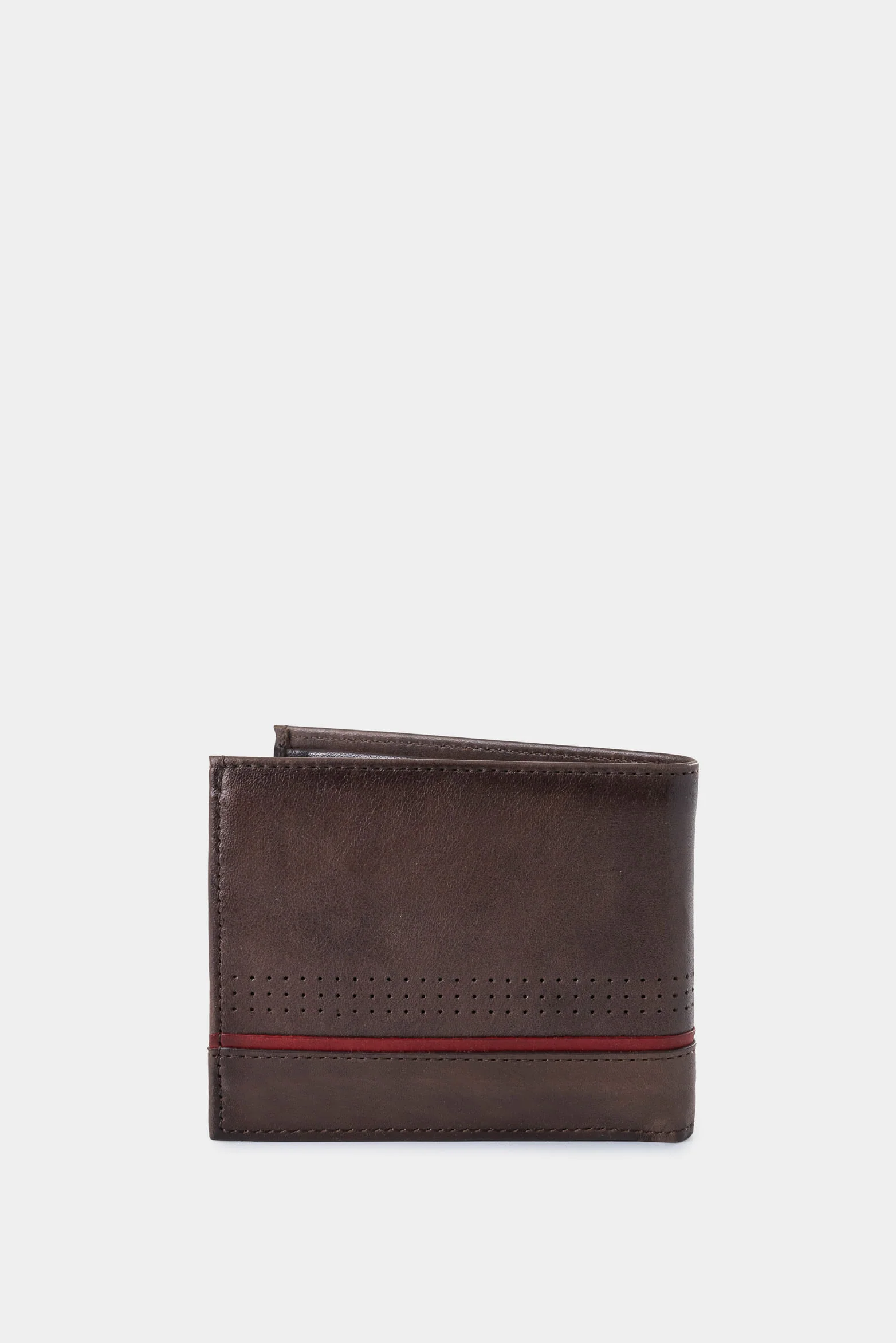 Kaleidos Leather Wallet for Men with Contrast Detail - Image 3